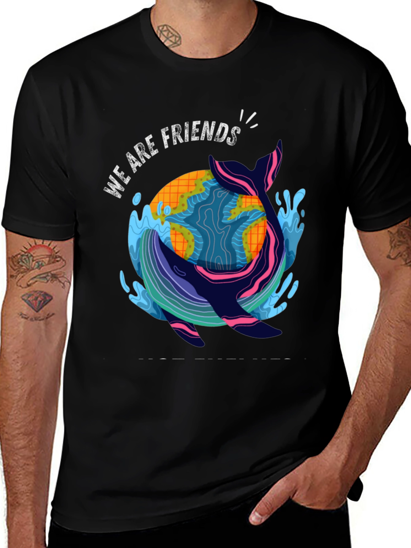 Eco-Friendly Whale Graphic T-Shirt