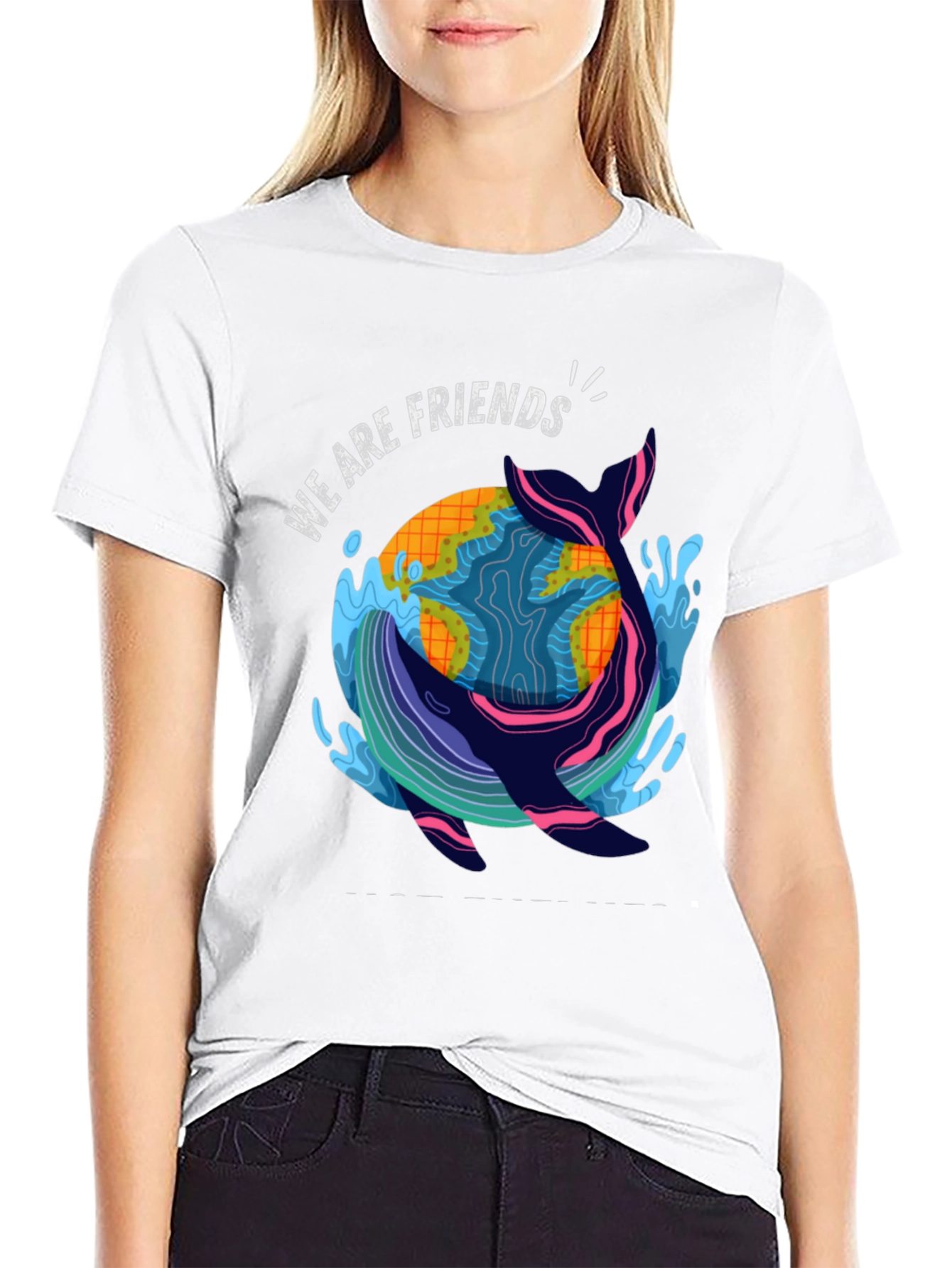 Eco-Friendly Whale Graphic T-Shirt