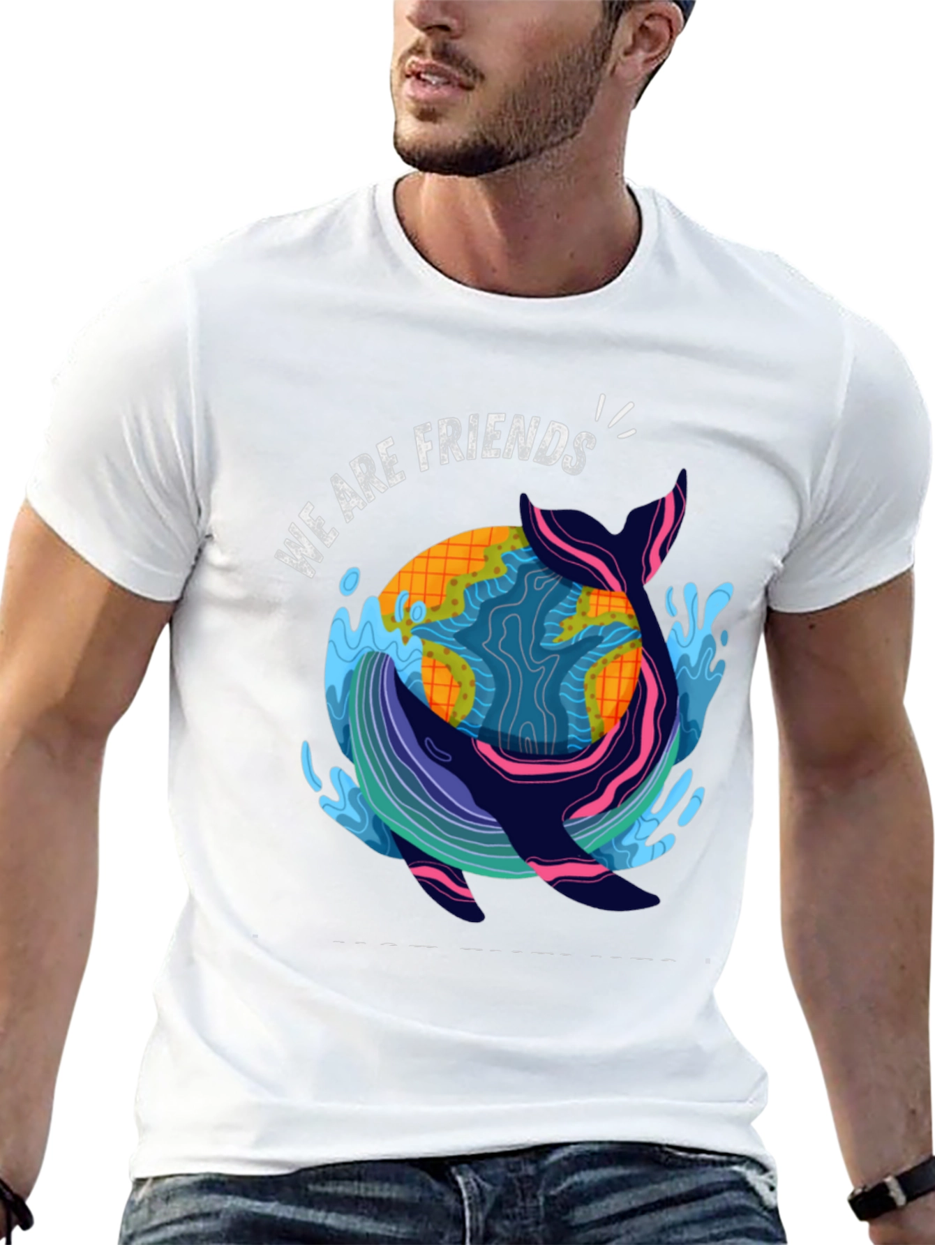 Eco-Friendly Whale Graphic T-Shirt