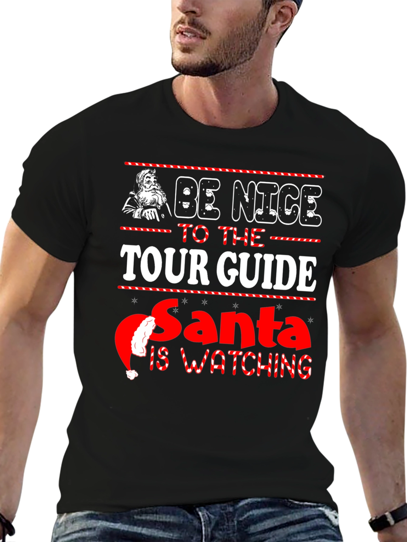 Be Nice To The Tour Guide Santa T-Shirt