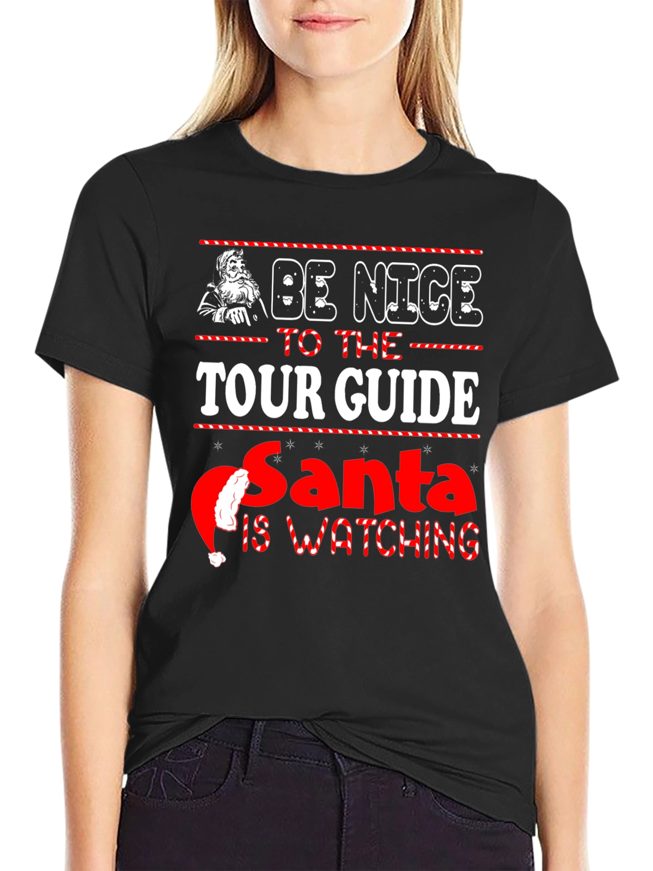 Be Nice To The Tour Guide Santa T-Shirt