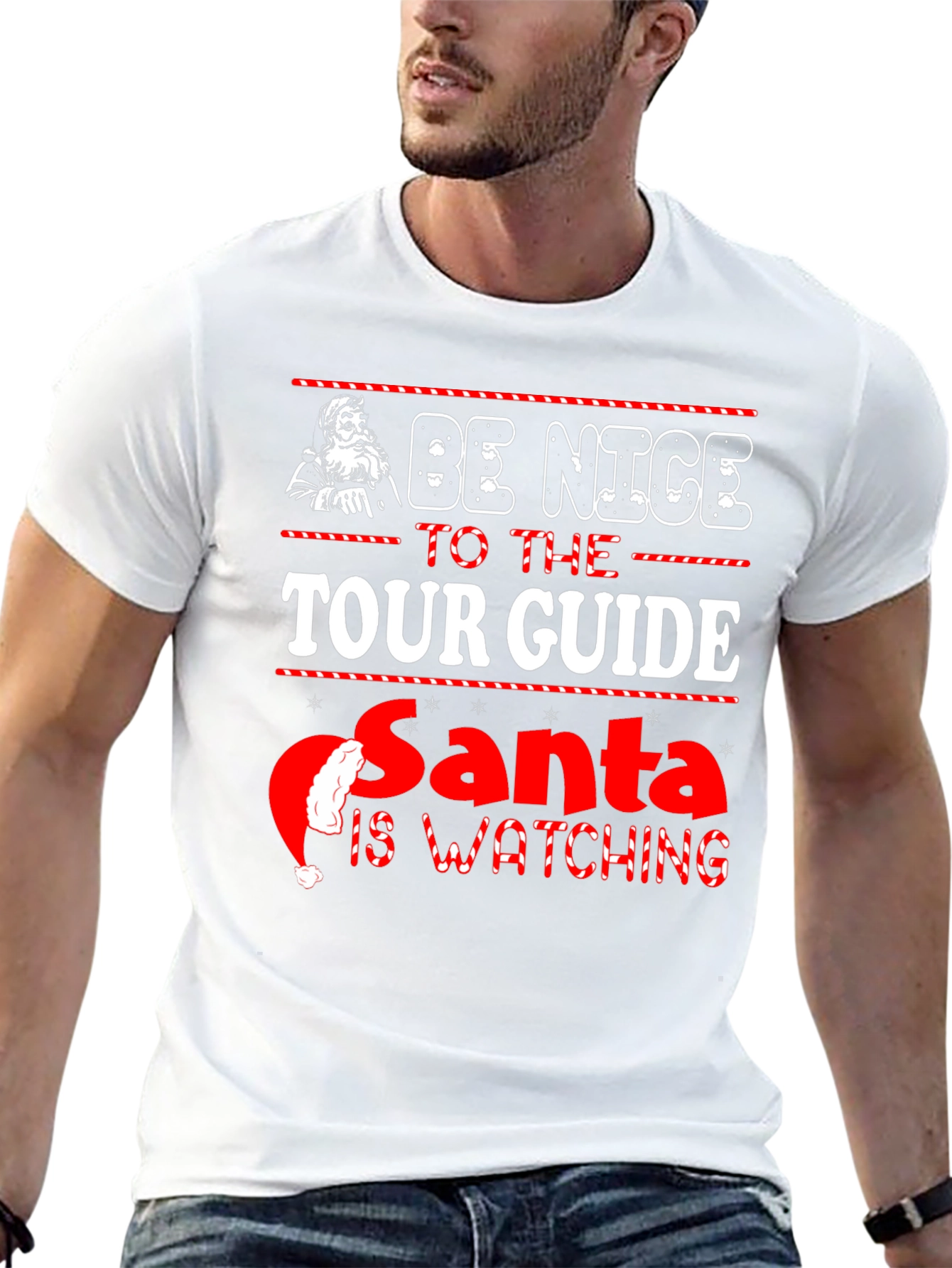 Be Nice To The Tour Guide Santa T-Shirt