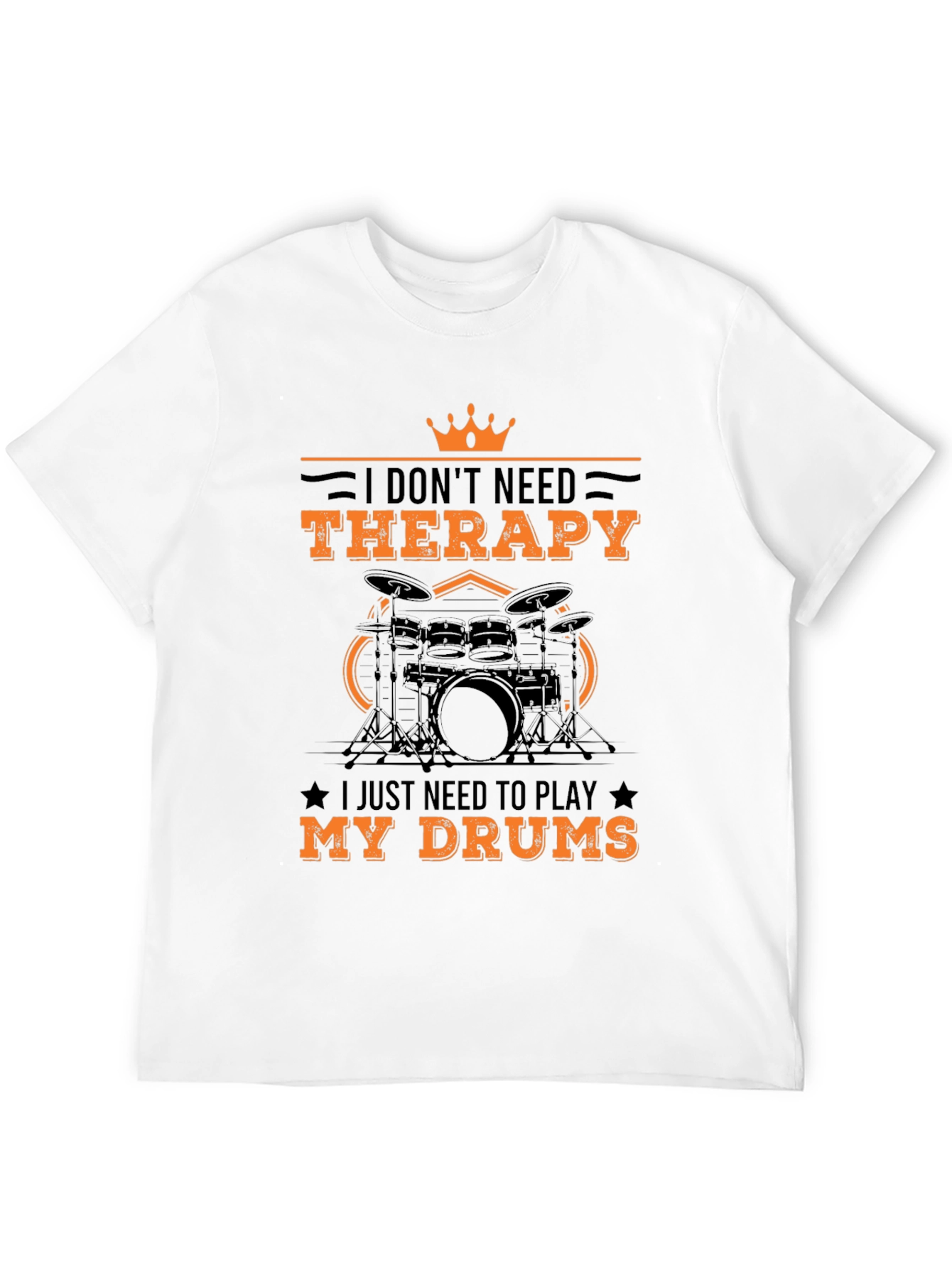 Drummer Therapy T-Shirt - Black
