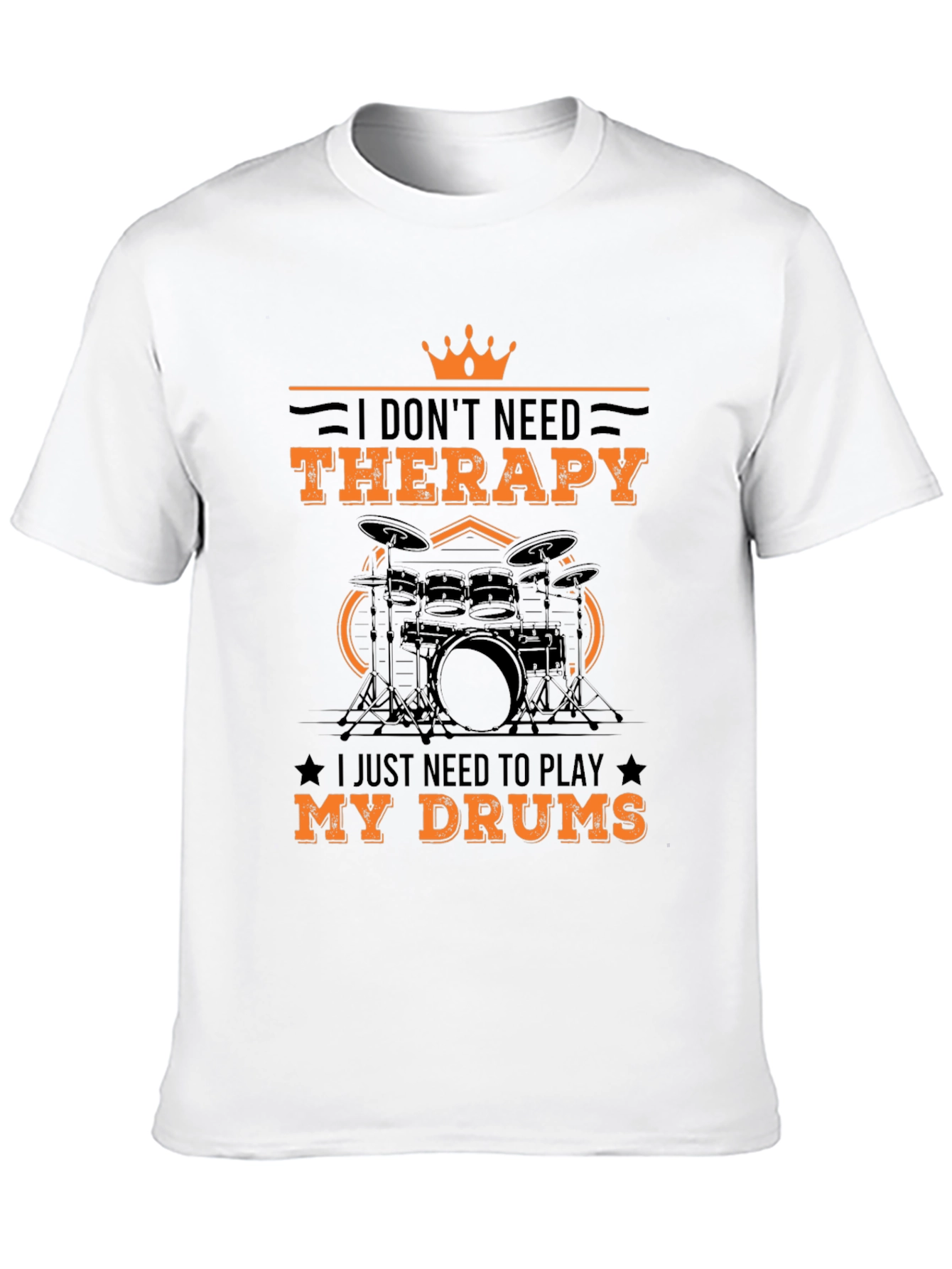 Drummer Therapy T-Shirt - Black