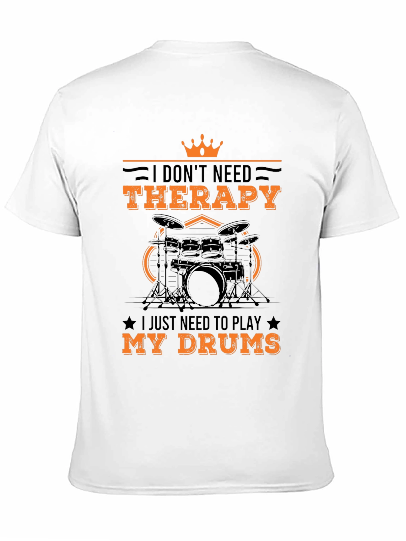 Drummer Therapy T-Shirt - Black