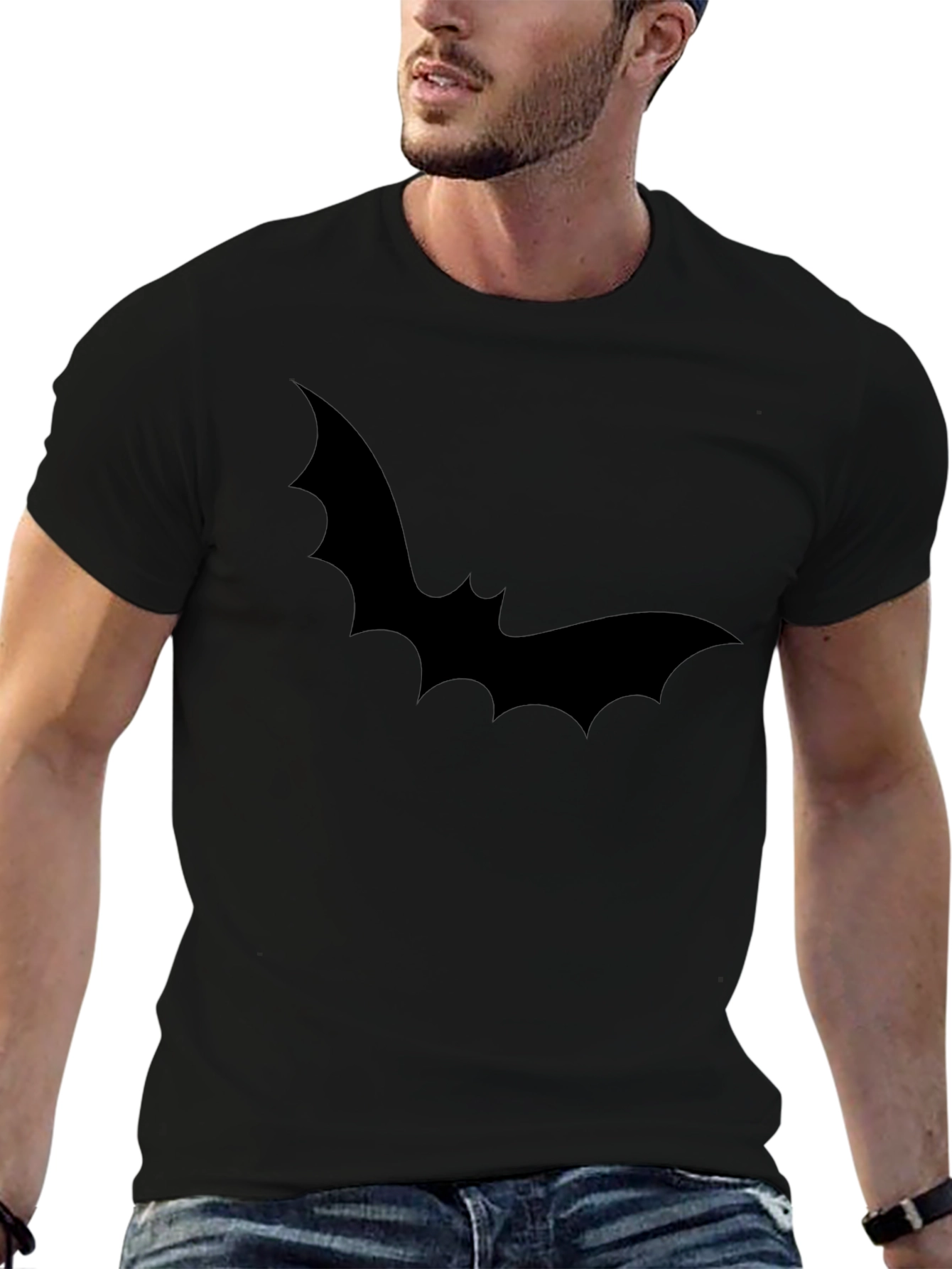 Bat Graphic Tee - Halloween Shirt