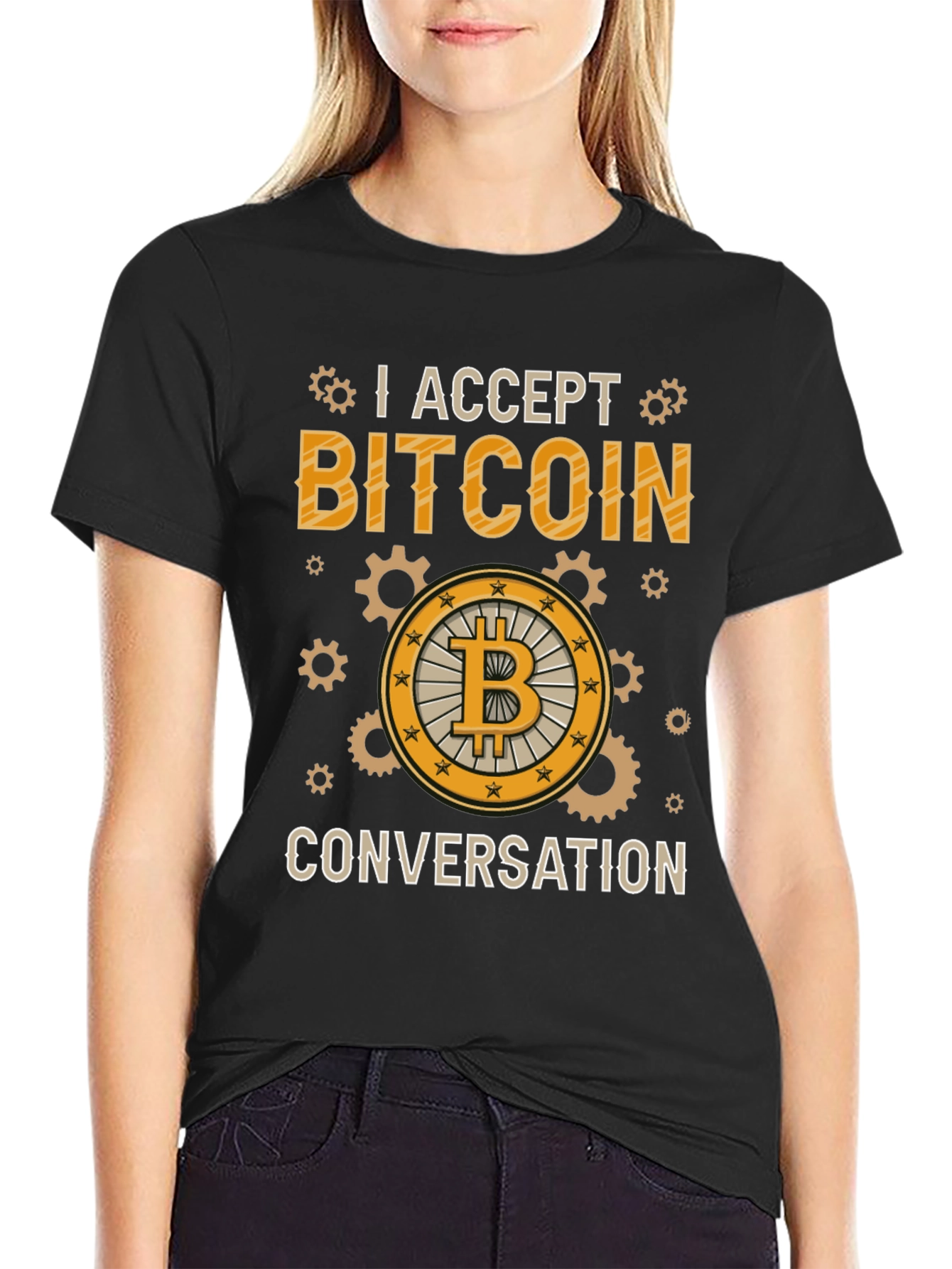 I Accept Bitcoin Conversation Tee