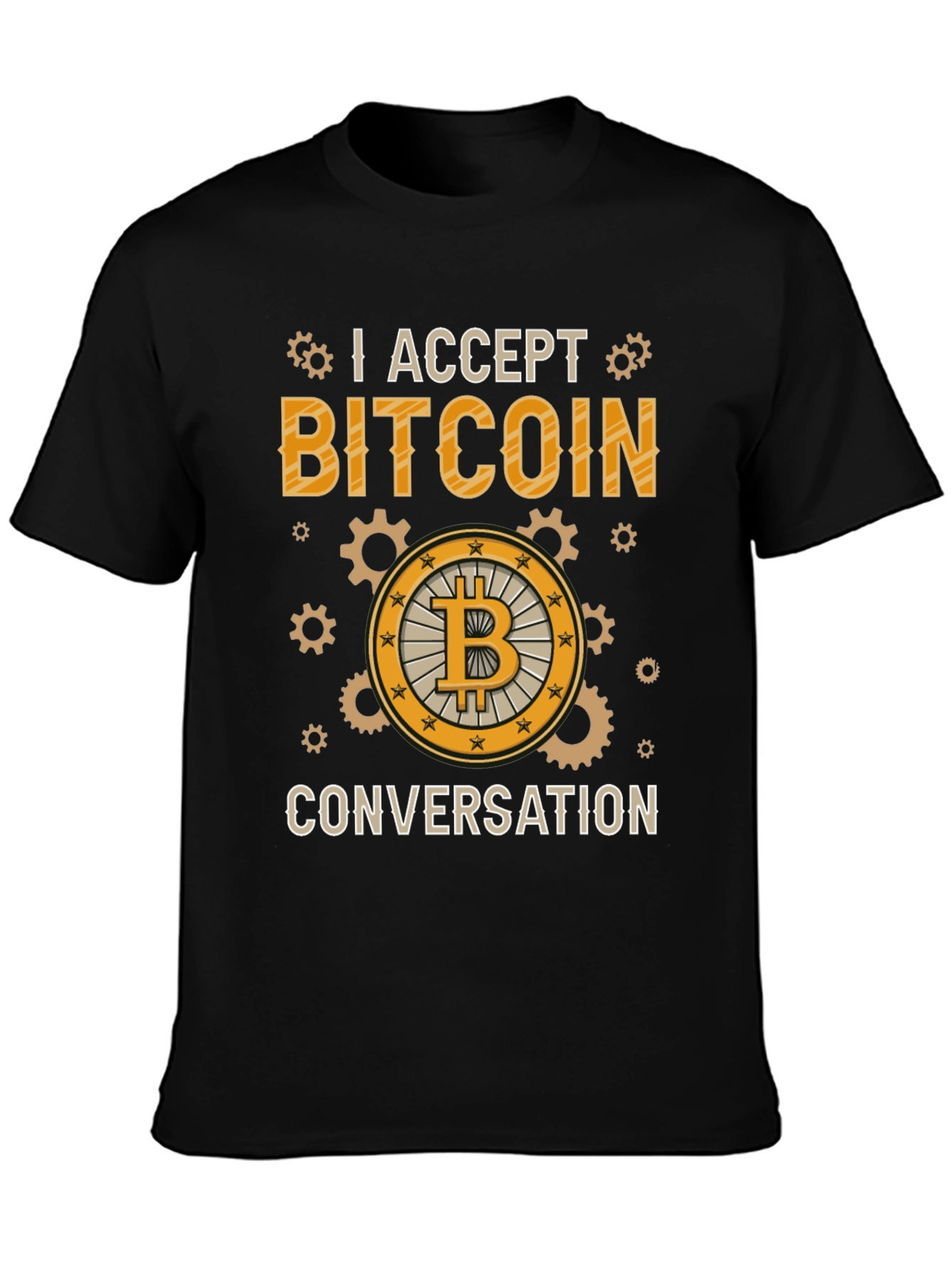 I Accept Bitcoin Conversation Tee