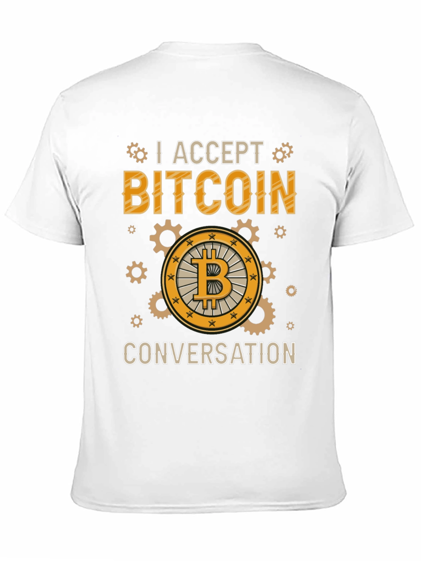 I Accept Bitcoin Conversation Tee