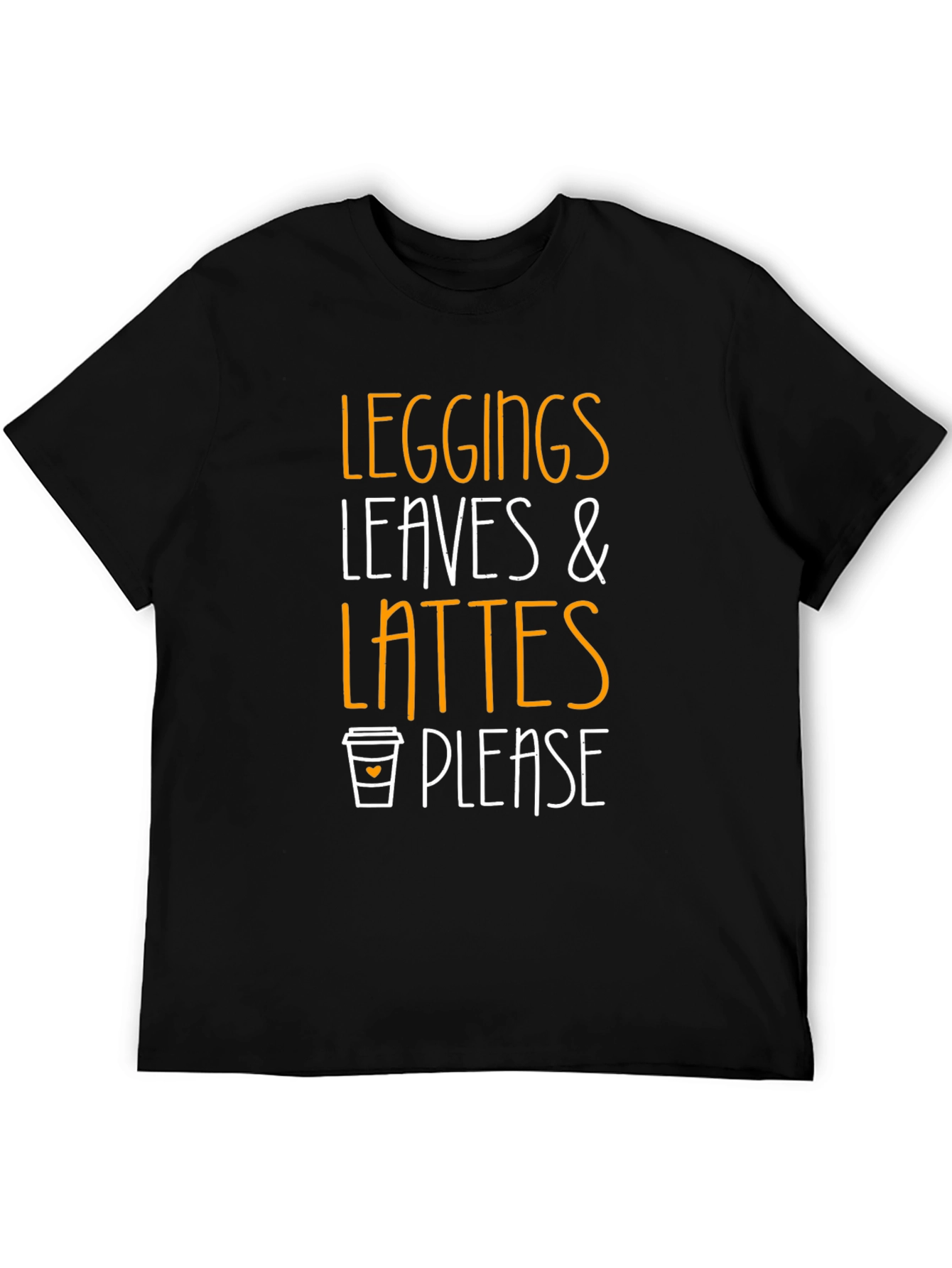 Leggings Leaves & Lattes T-Shirt - Fall Fashion