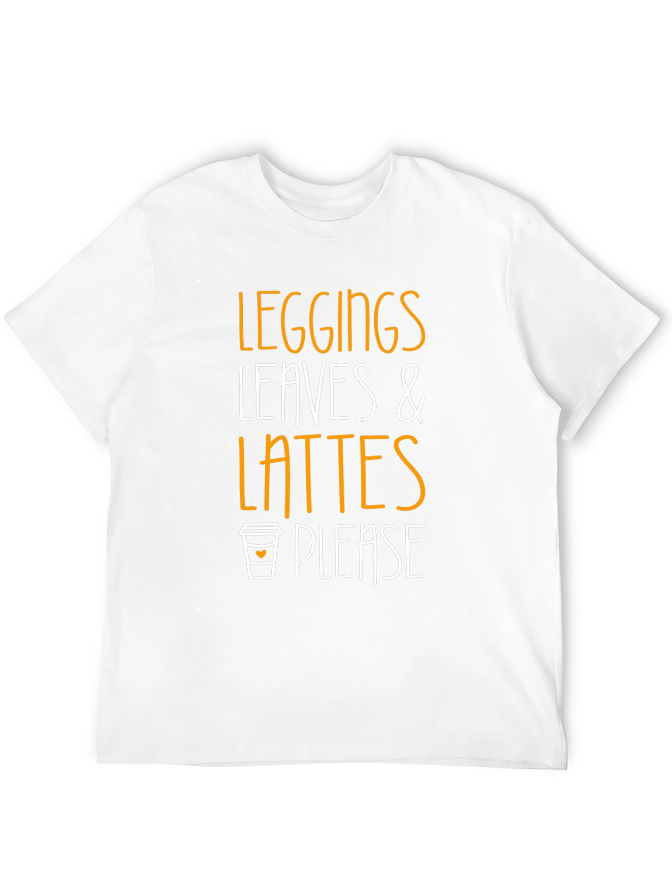 Leggings Leaves & Lattes T-Shirt - Fall Fashion