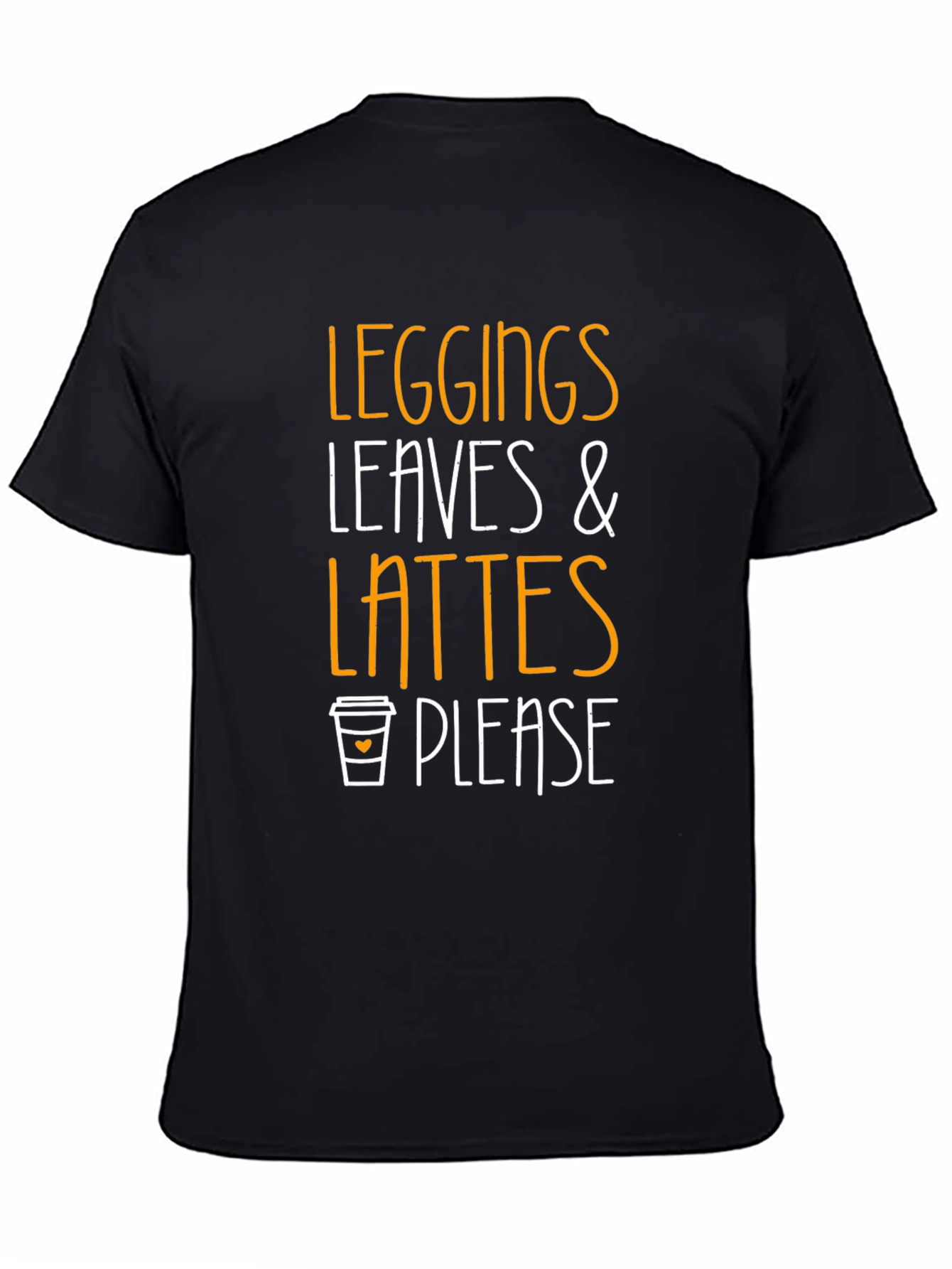 Leggings Leaves & Lattes T-Shirt - Fall Fashion