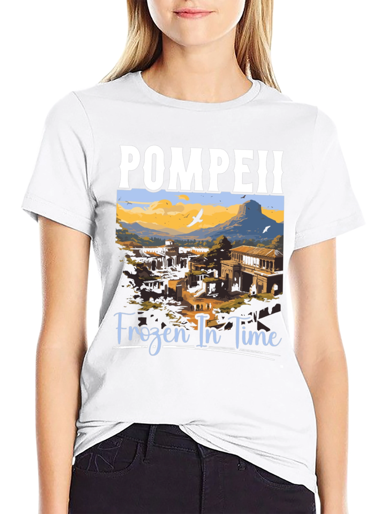 Pompeii Frozen in Time Graphic Tee