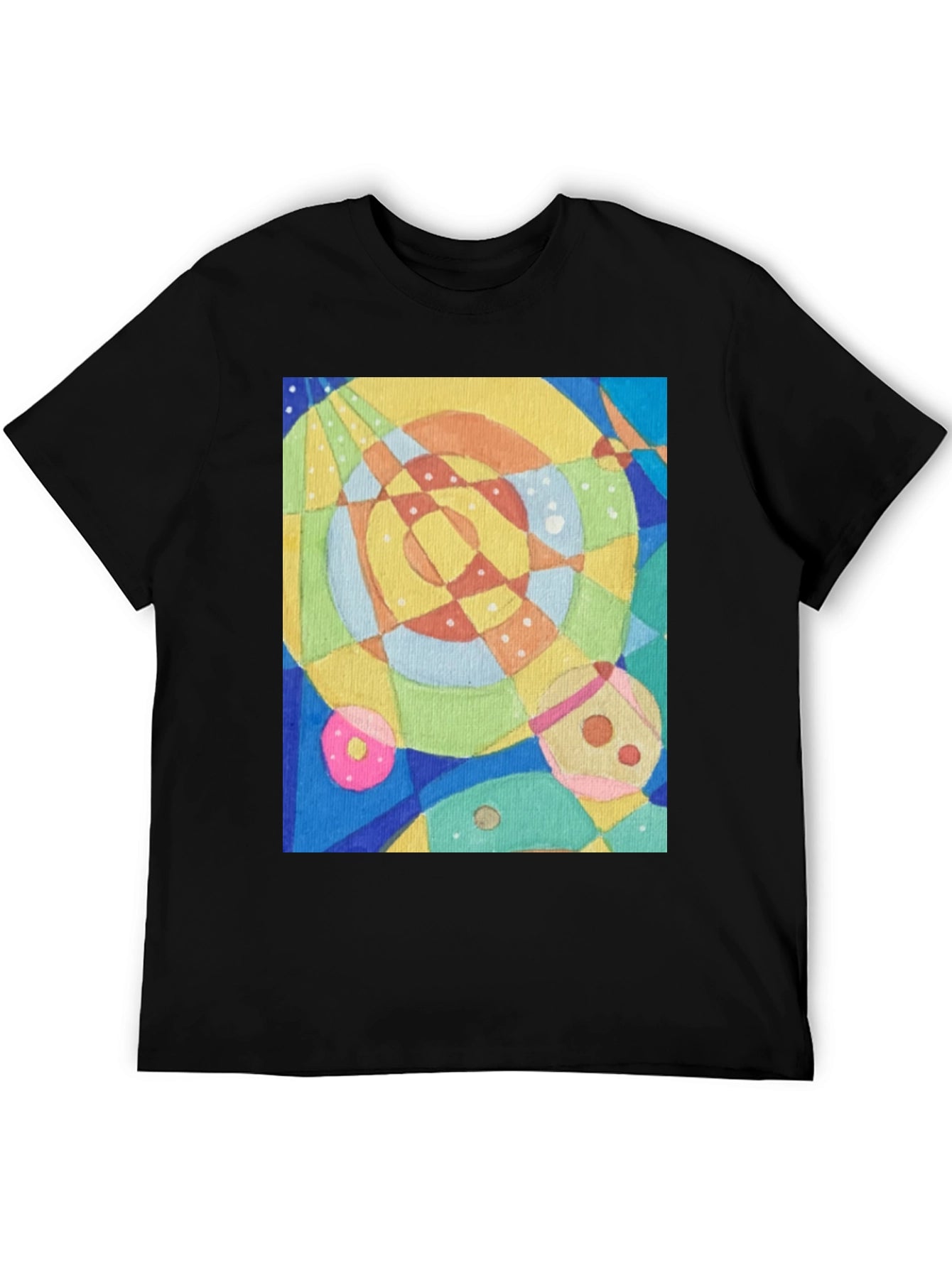 Abstract Geometric Art Tee - Stylish Graphic T-Shirt