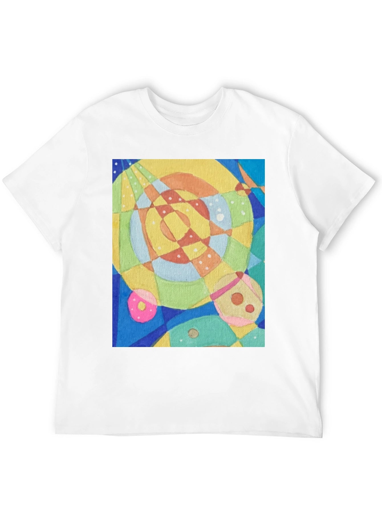 Abstract Geometric Art Tee - Stylish Graphic T-Shirt