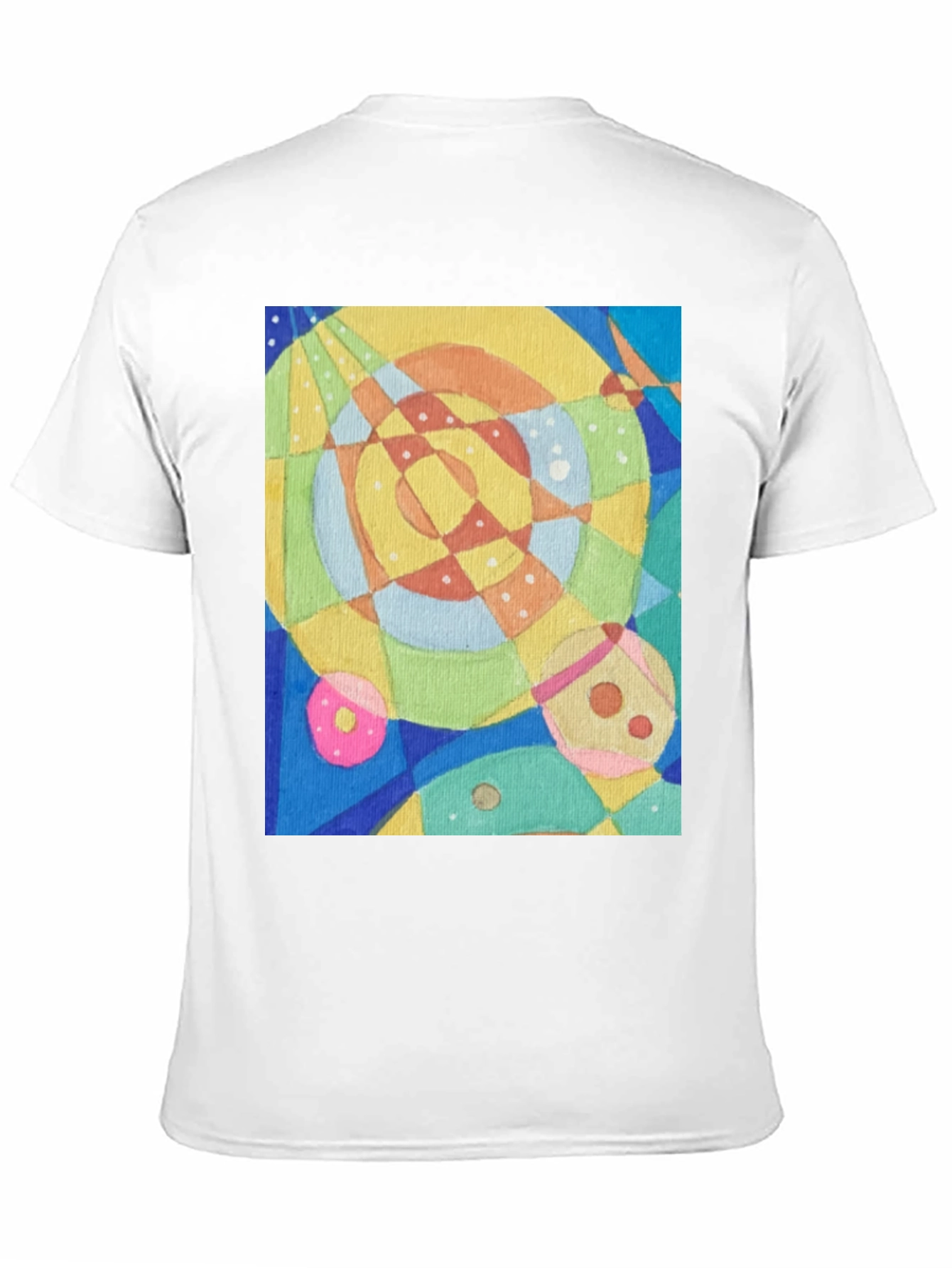 Abstract Geometric Art Tee - Stylish Graphic T-Shirt