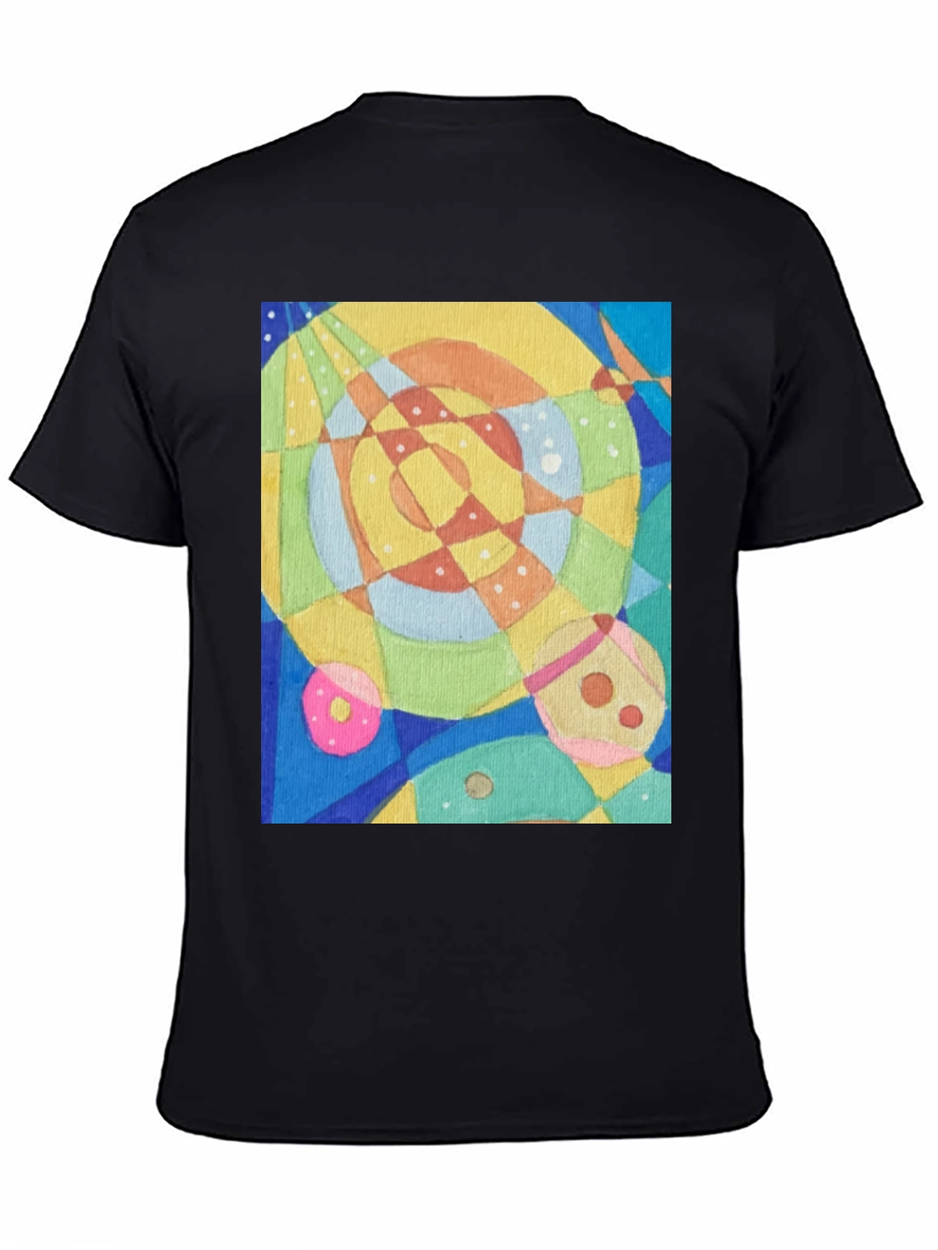 Abstract Geometric Art Tee - Stylish Graphic T-Shirt