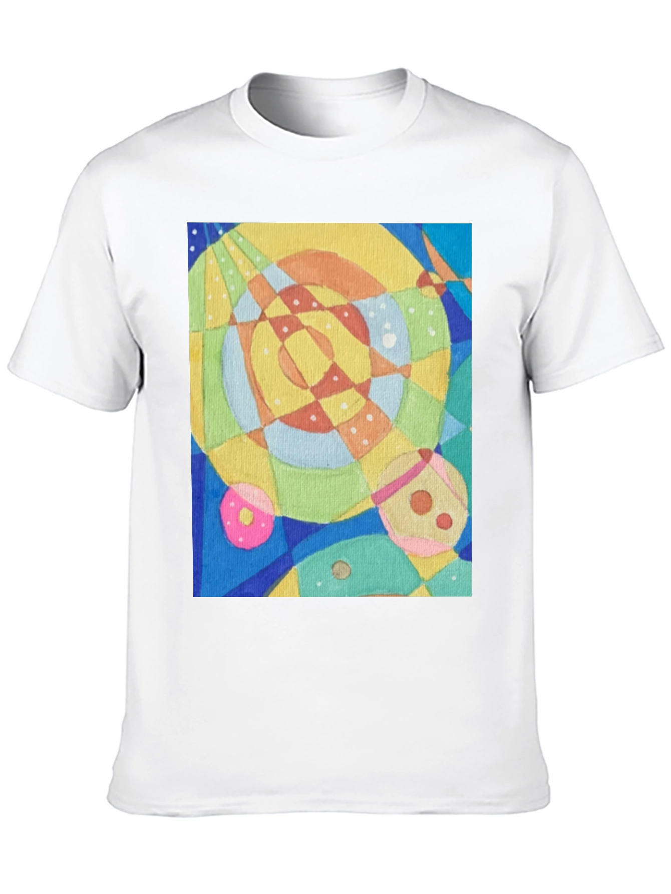 Abstract Geometric Art Tee - Stylish Graphic T-Shirt
