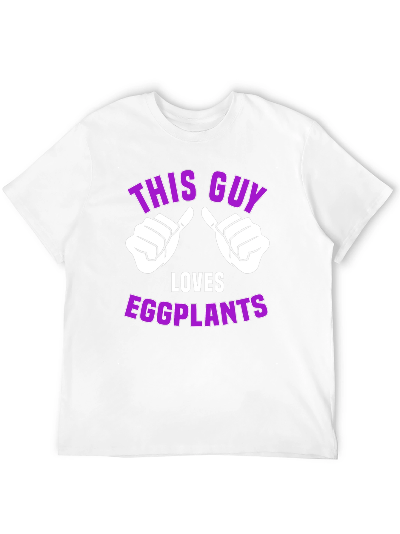 This Guy Loves Eggplants T-Shirt Funny Novelty Tee