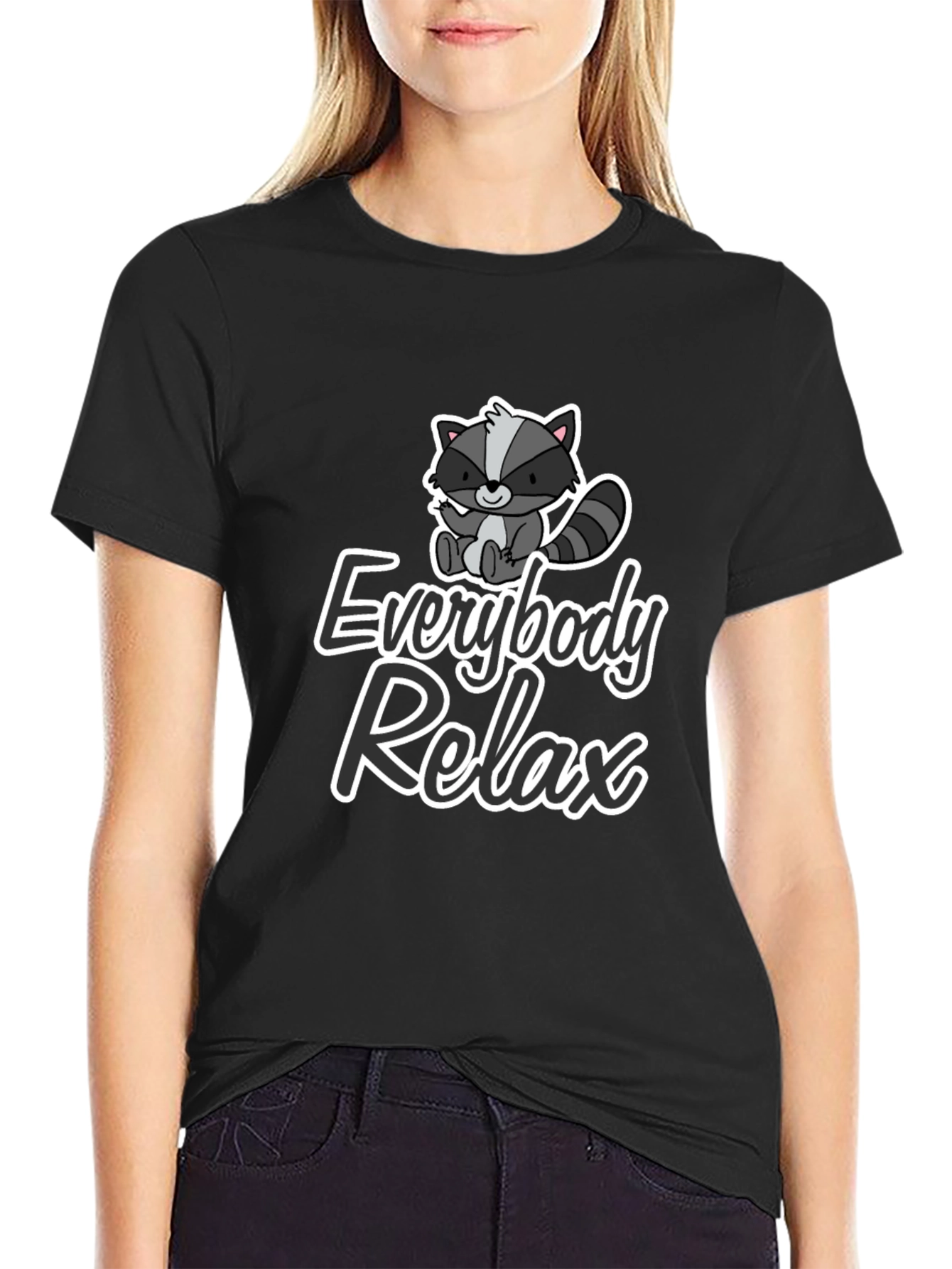 Relax Raccoon Graphic Tee