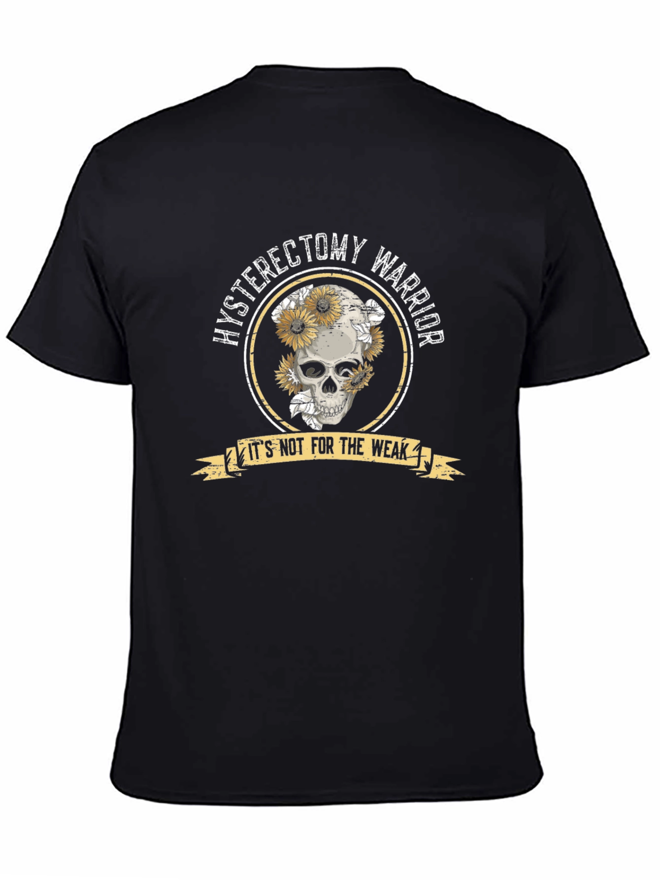 Hysterectomy Warrior Skull T-Shirt