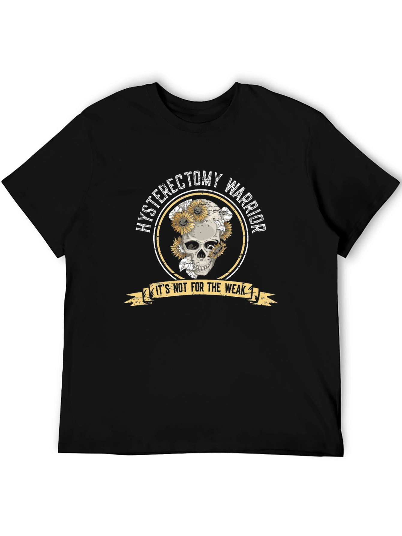 Hysterectomy Warrior Skull T-Shirt