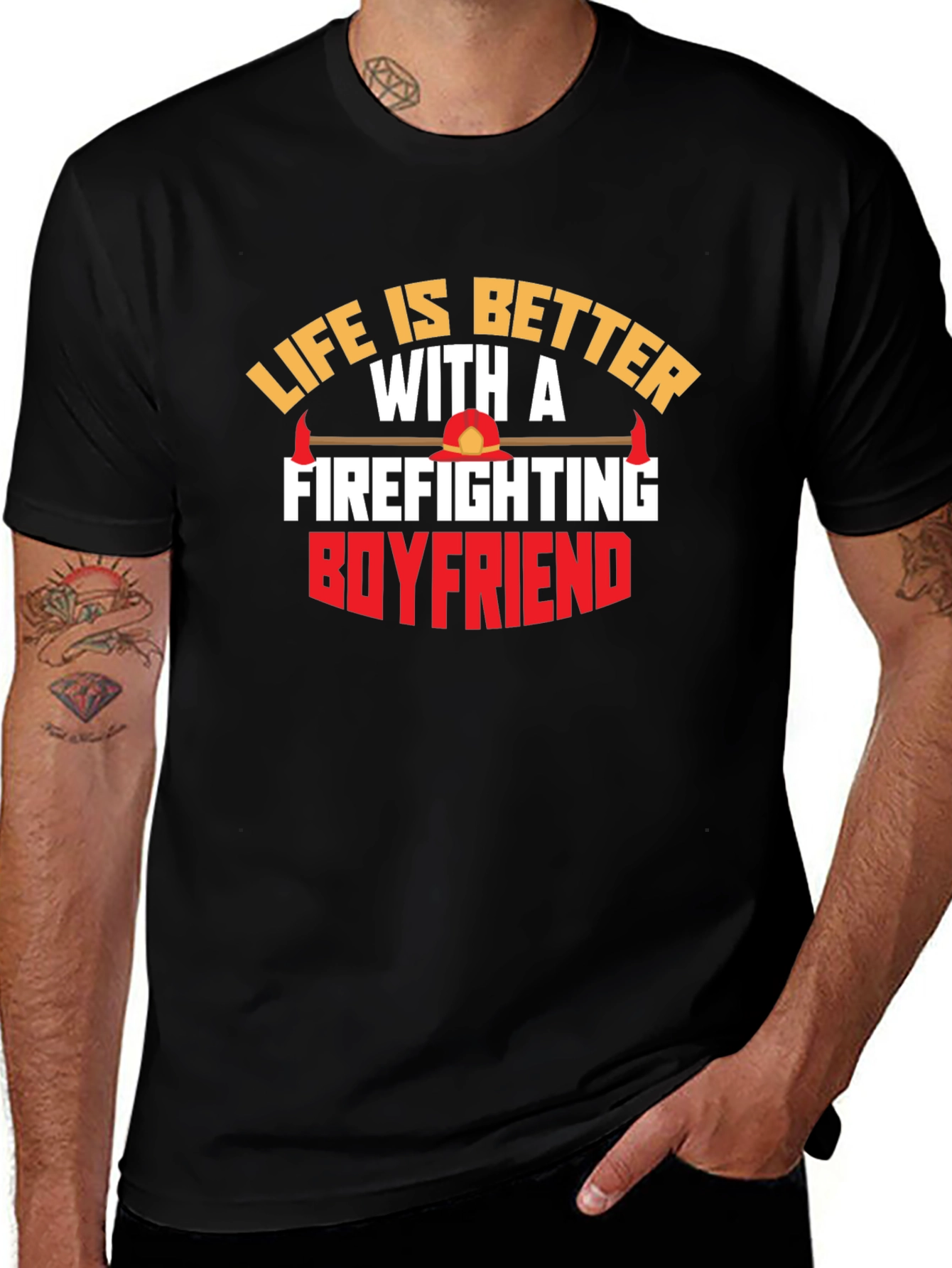 Firefighting Boyfriend Graphic Tee
