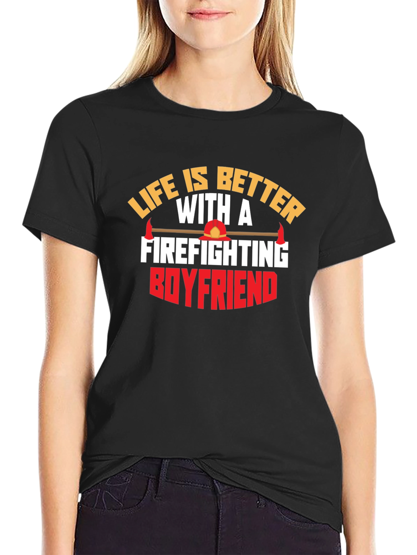 Firefighting Boyfriend Graphic Tee