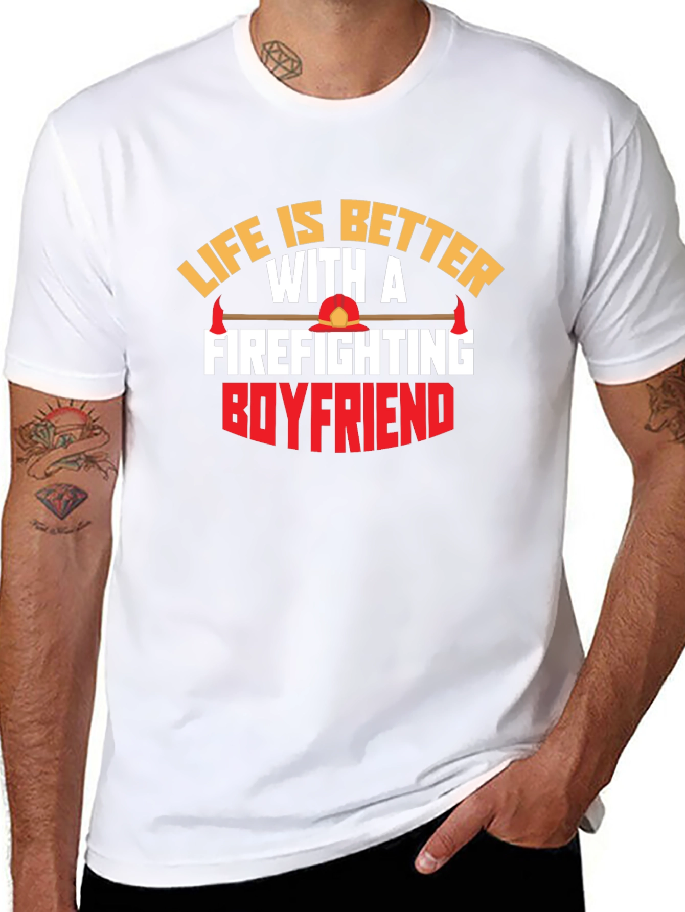 Firefighting Boyfriend Graphic Tee