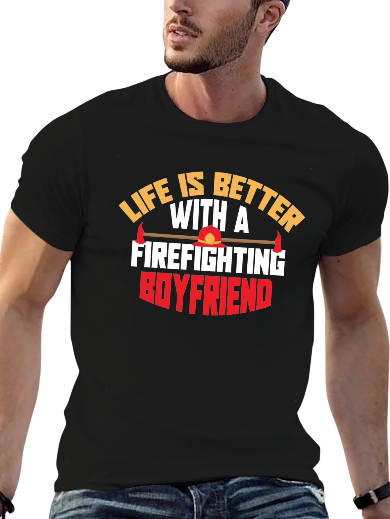 Firefighting Boyfriend Graphic Tee