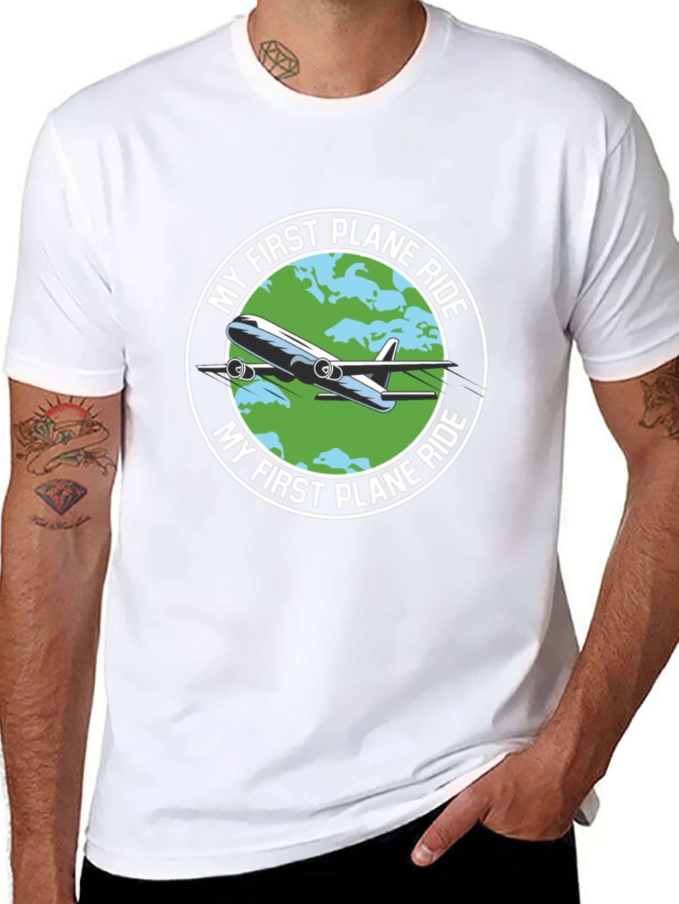My First Plane Ride Graphic Tee - Aviation T-Shirt