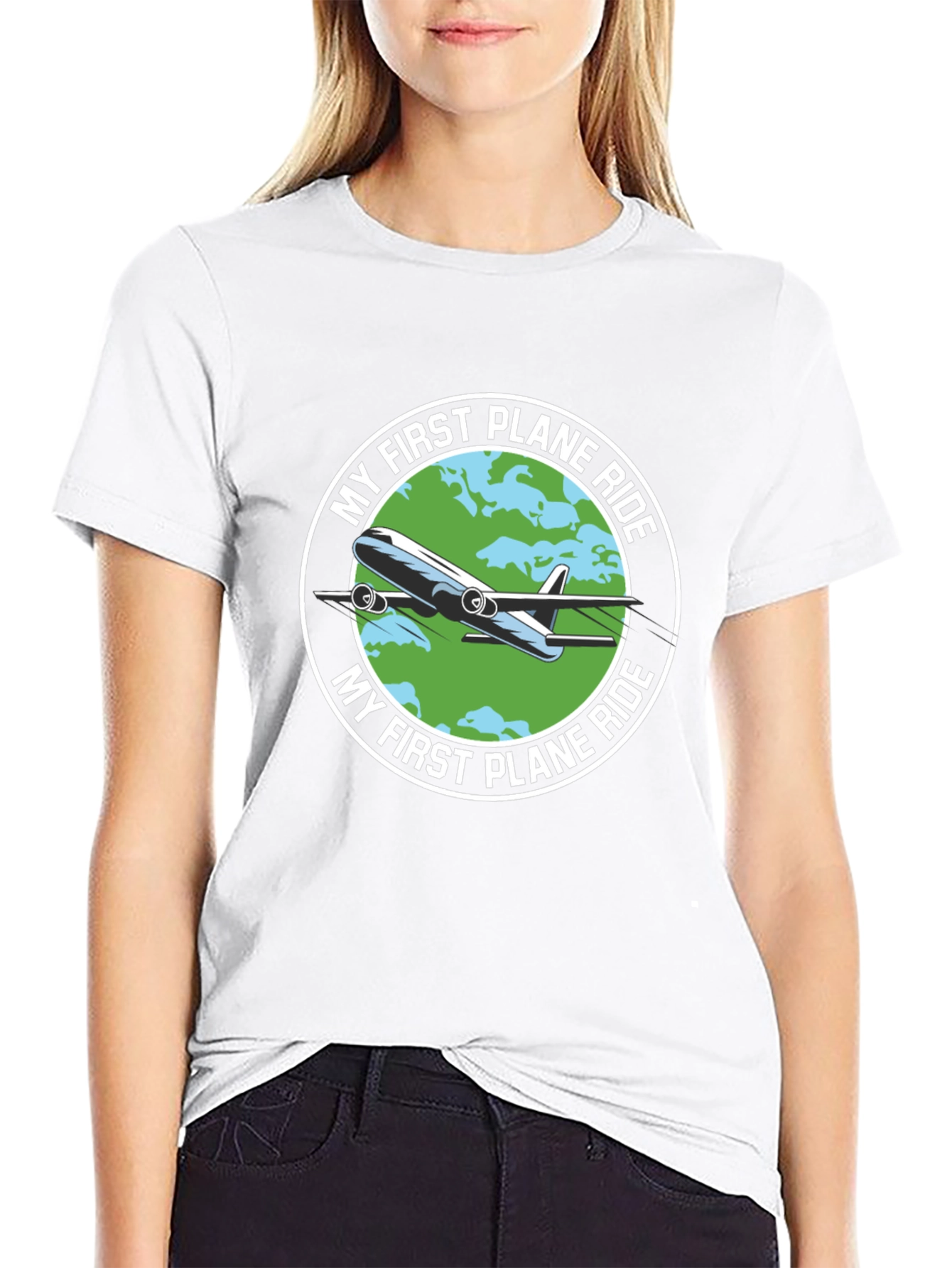 My First Plane Ride Graphic Tee - Aviation T-Shirt