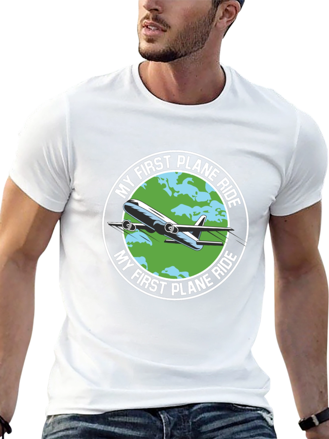My First Plane Ride Graphic Tee - Aviation T-Shirt