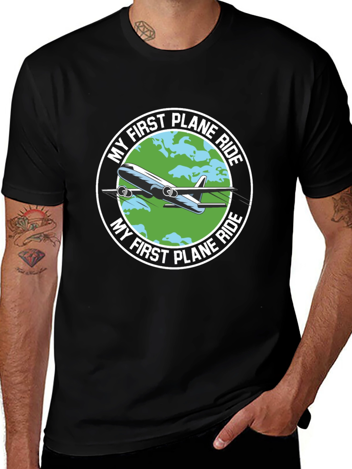 My First Plane Ride Graphic Tee - Aviation T-Shirt