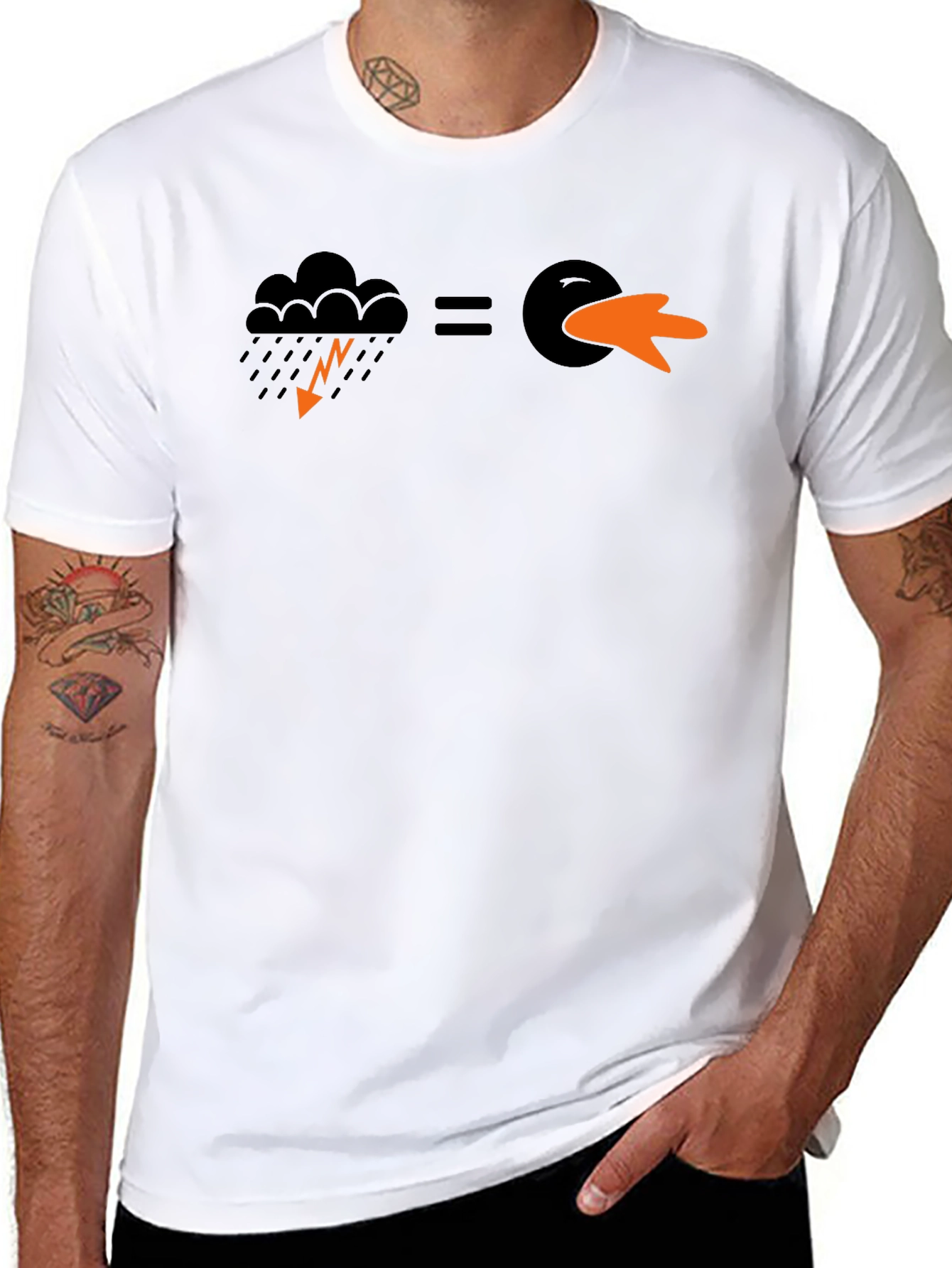 Funny Weather Duck Short-Sleeve T-Shirt