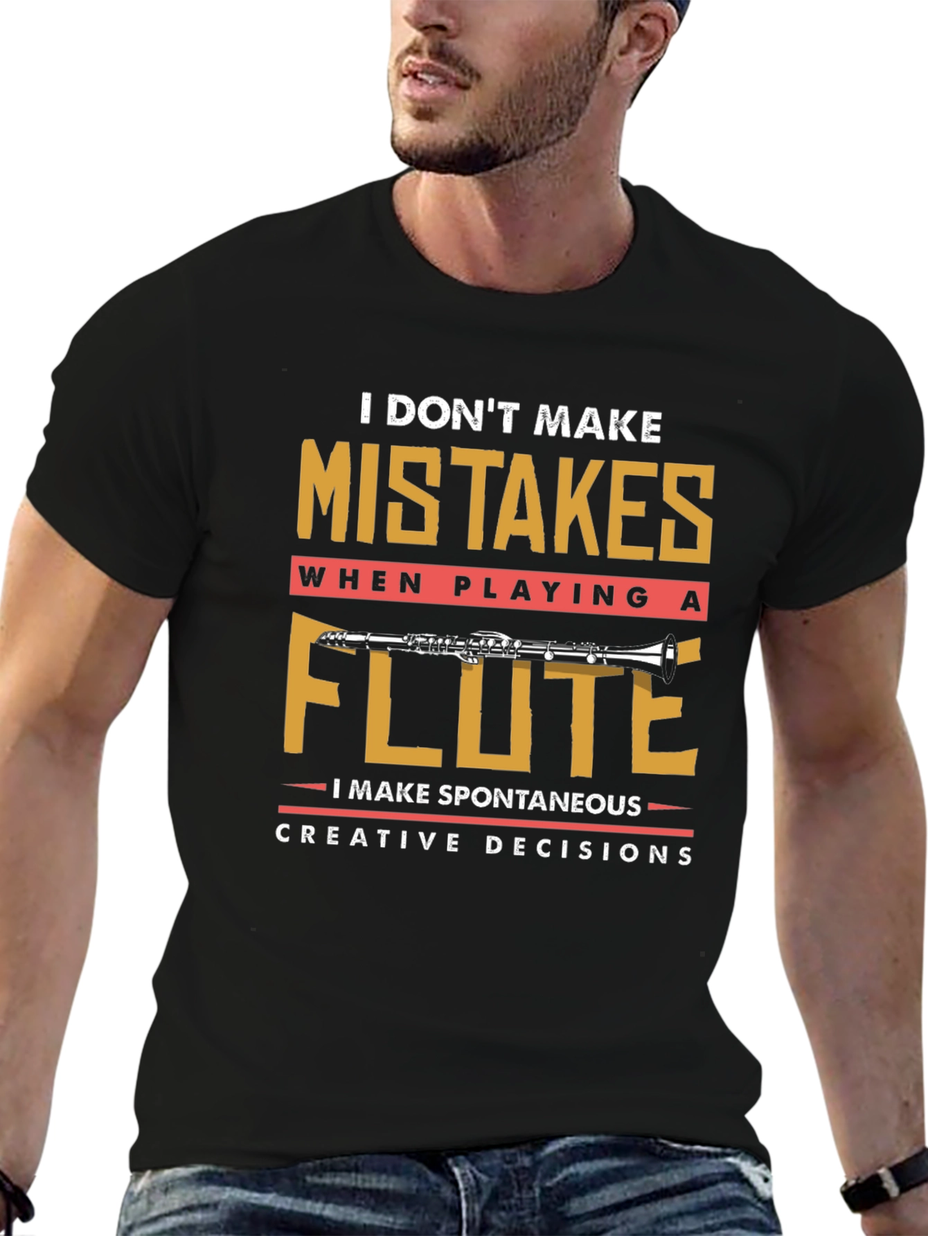 Funny Flute Player T-Shirt - I Dont Make Mistakes