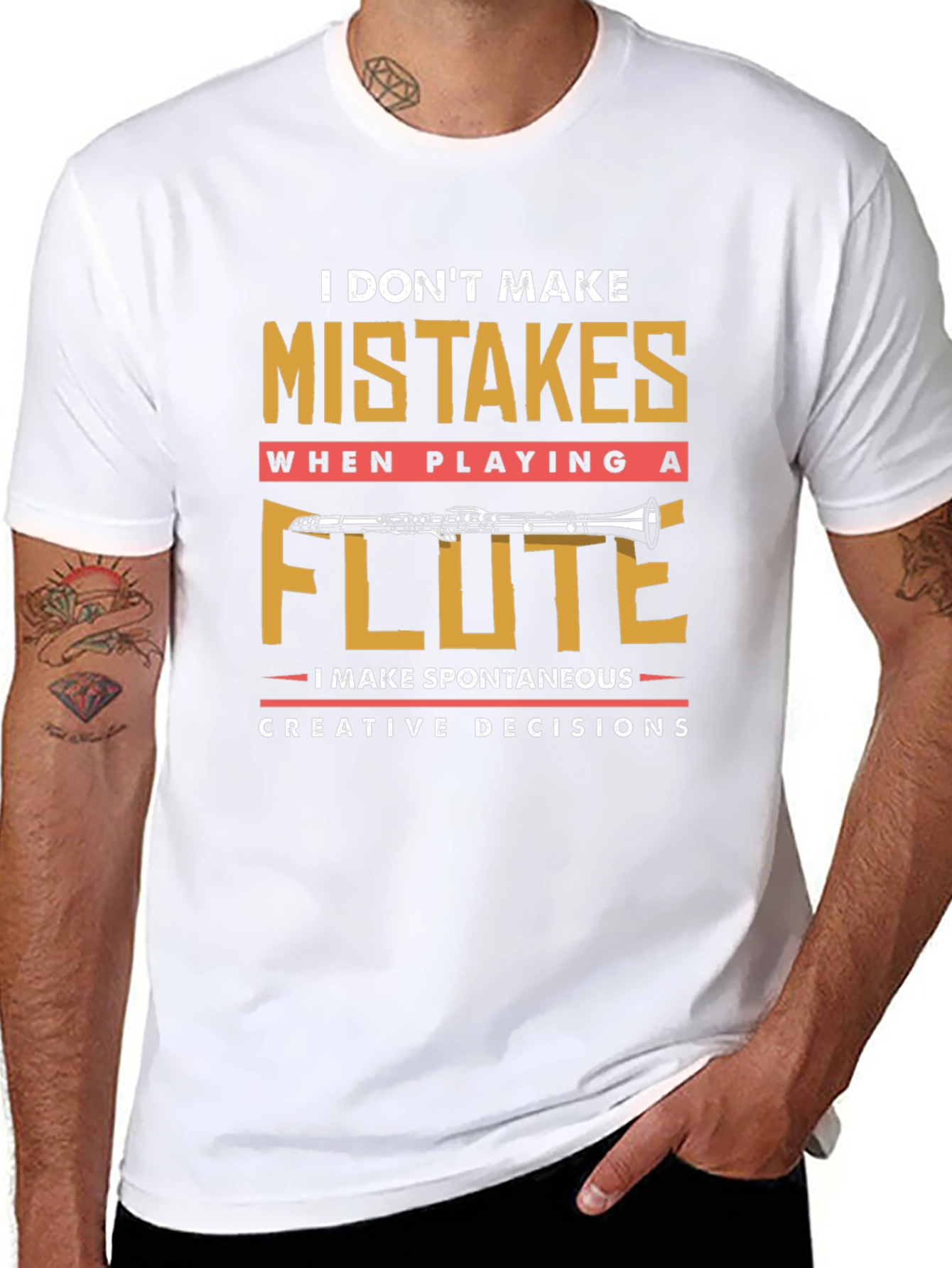 Funny Flute Player T-Shirt - I Dont Make Mistakes