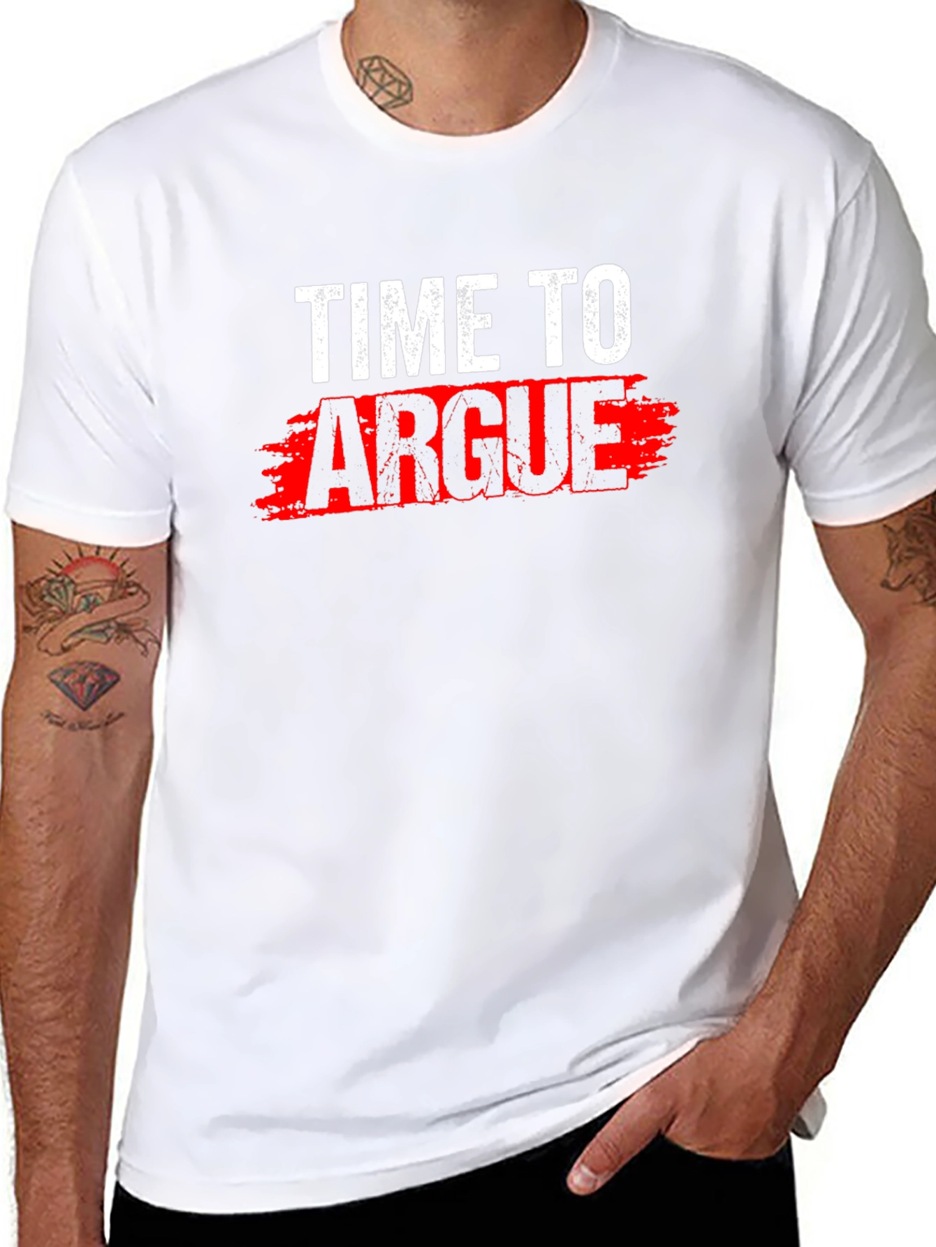 Time To Argue Graphic Tee - Black