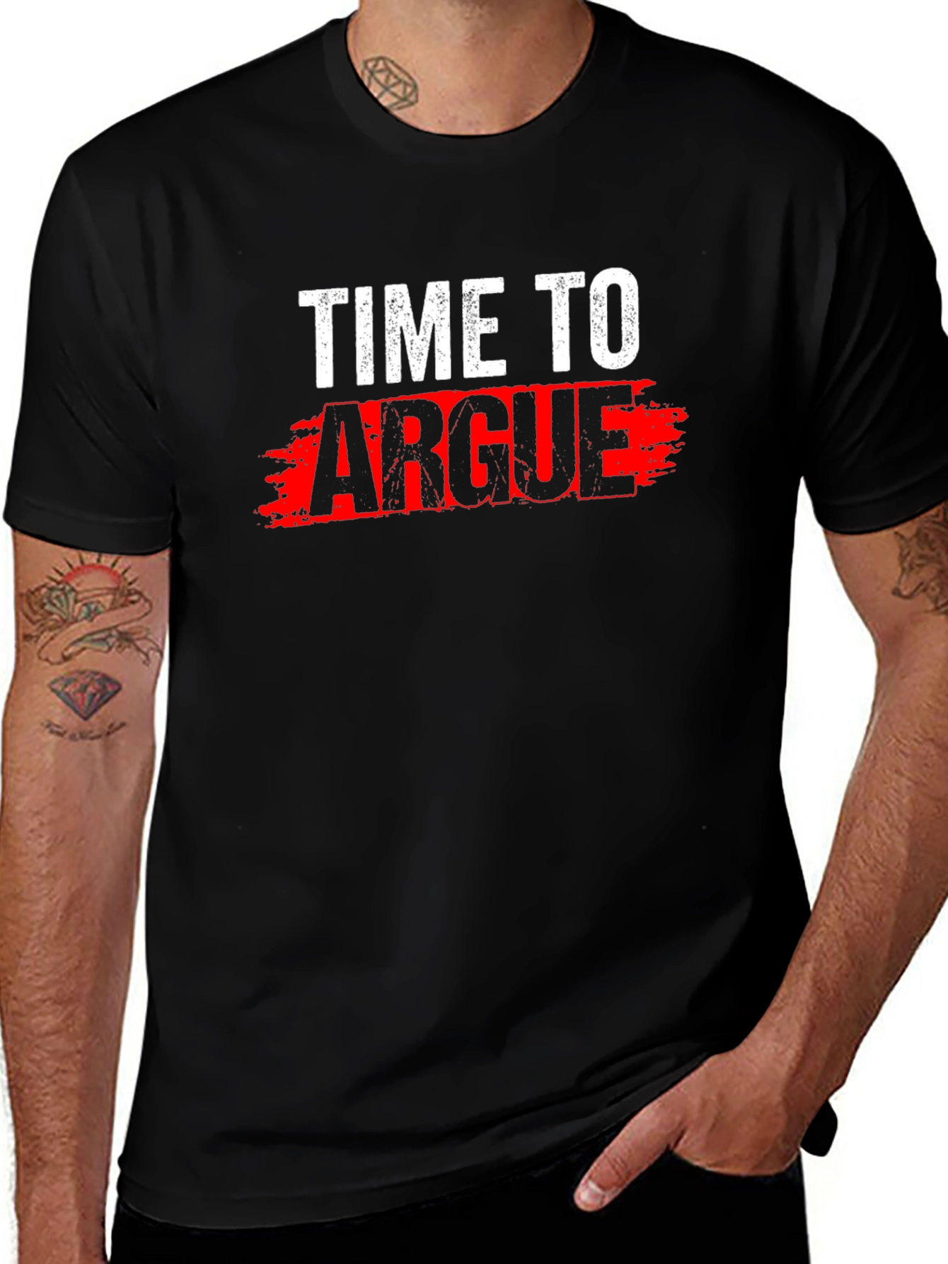 Time To Argue Graphic Tee - Black