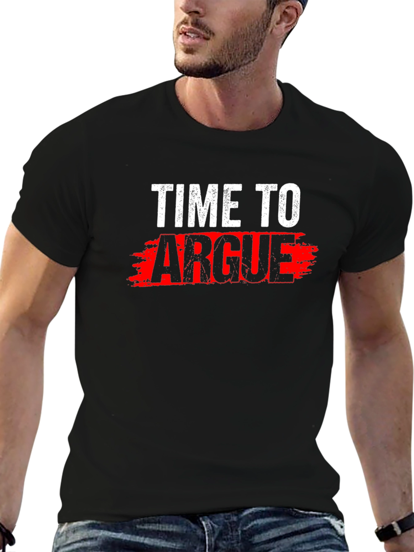 Time To Argue Graphic Tee - Black