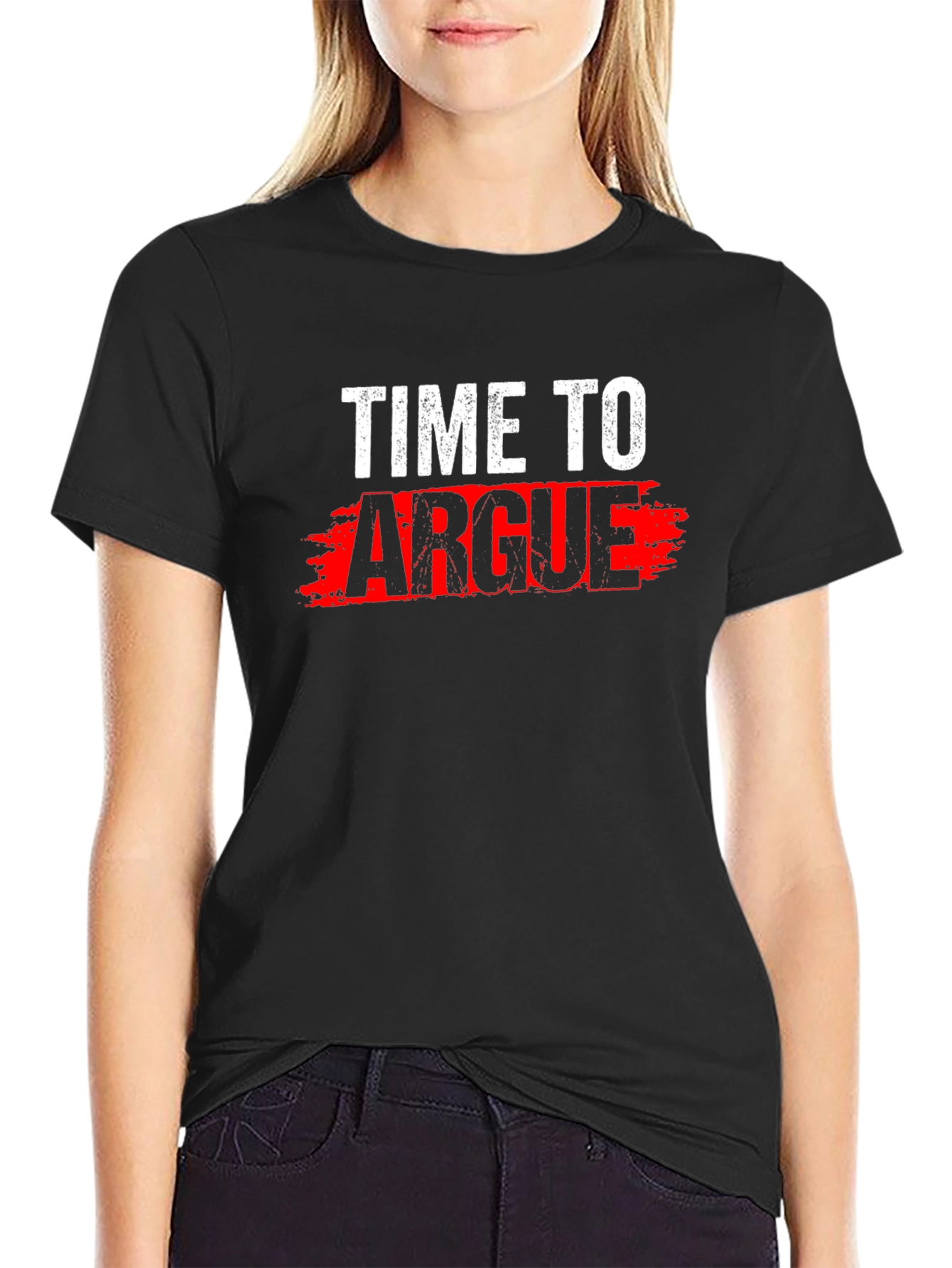 Time To Argue Graphic Tee - Black