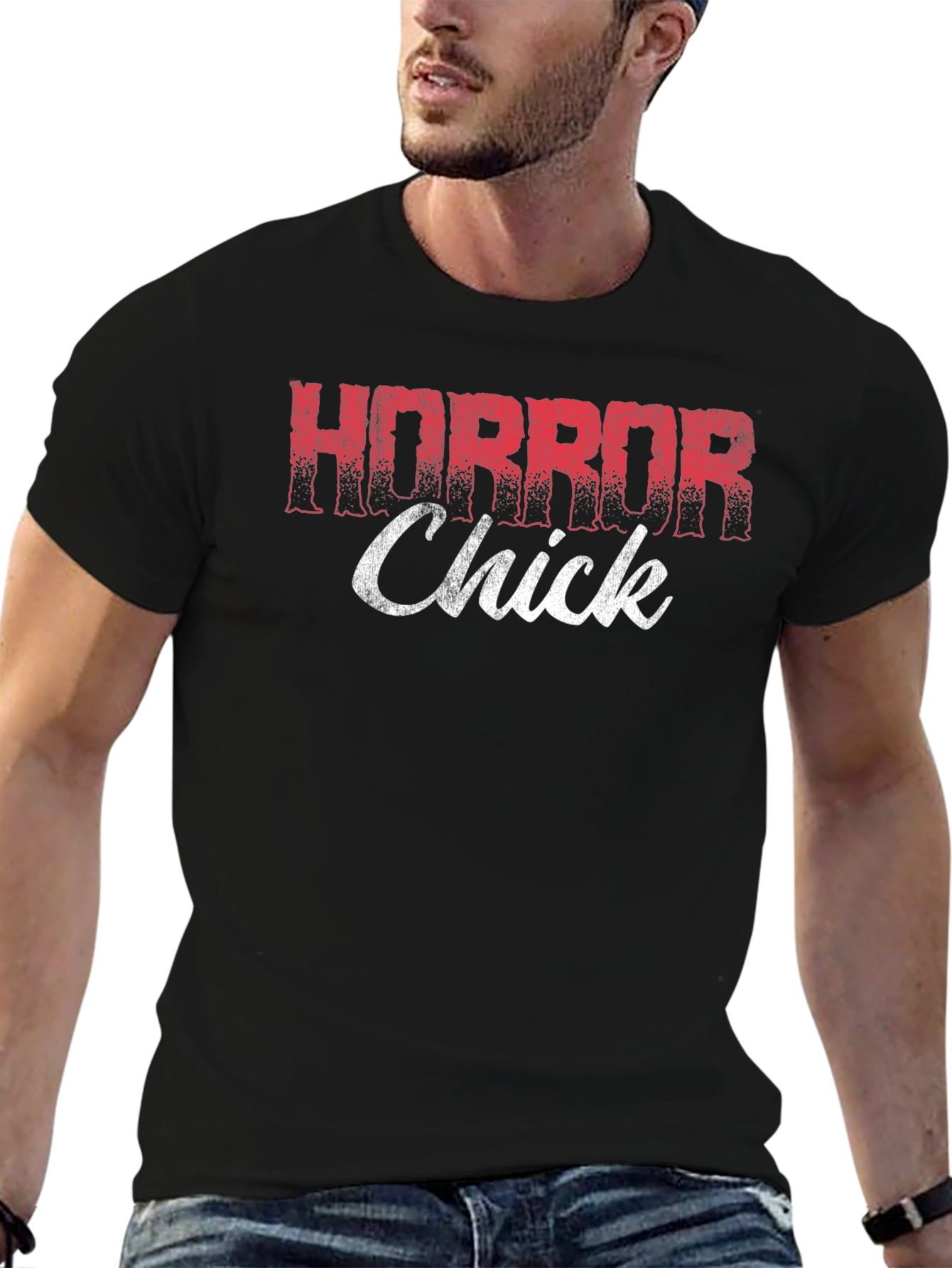 Horror Chick Graphic Tee - Black T-Shirt
