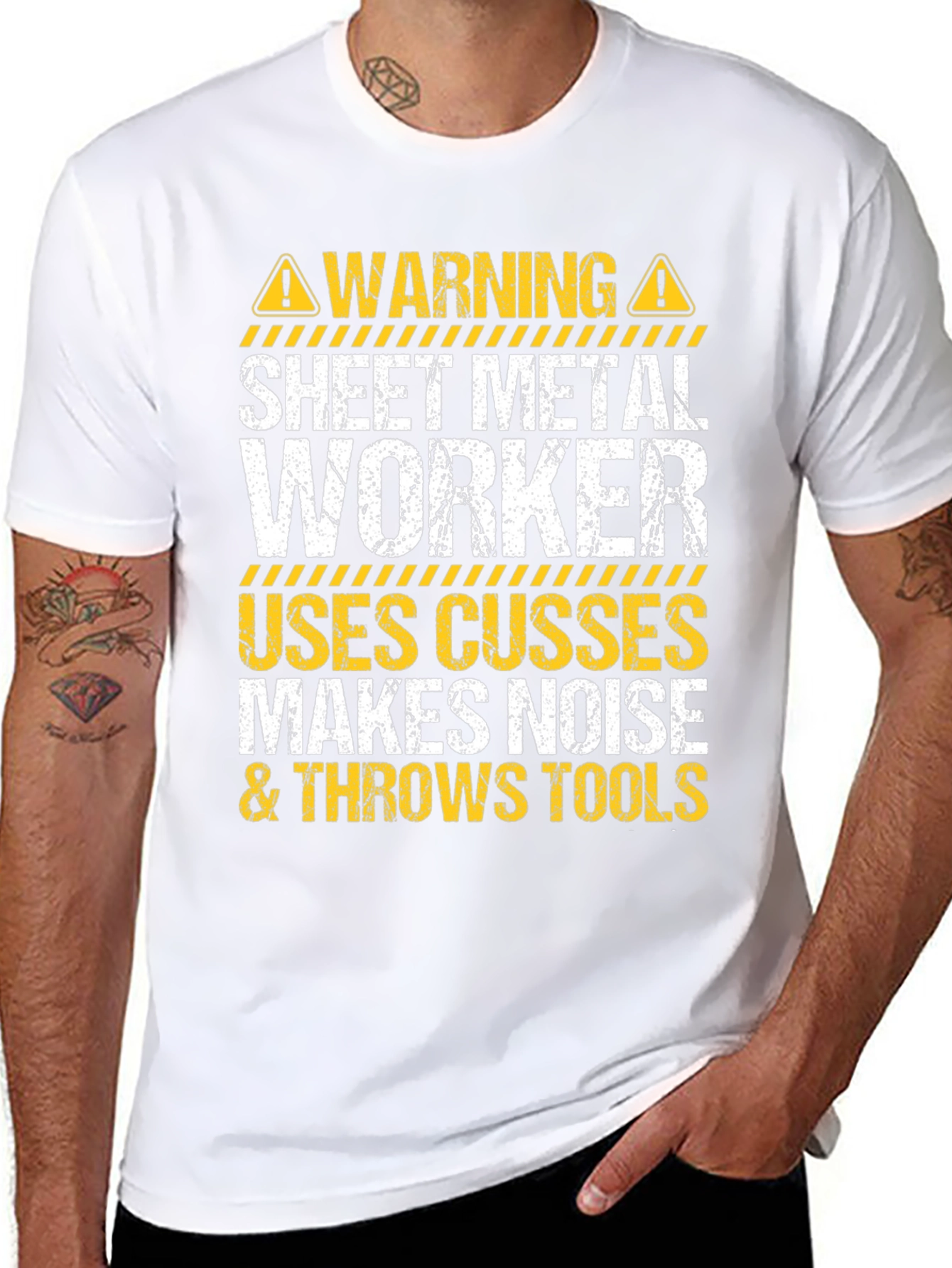 Warning Sheet Metal Worker T-Shirt