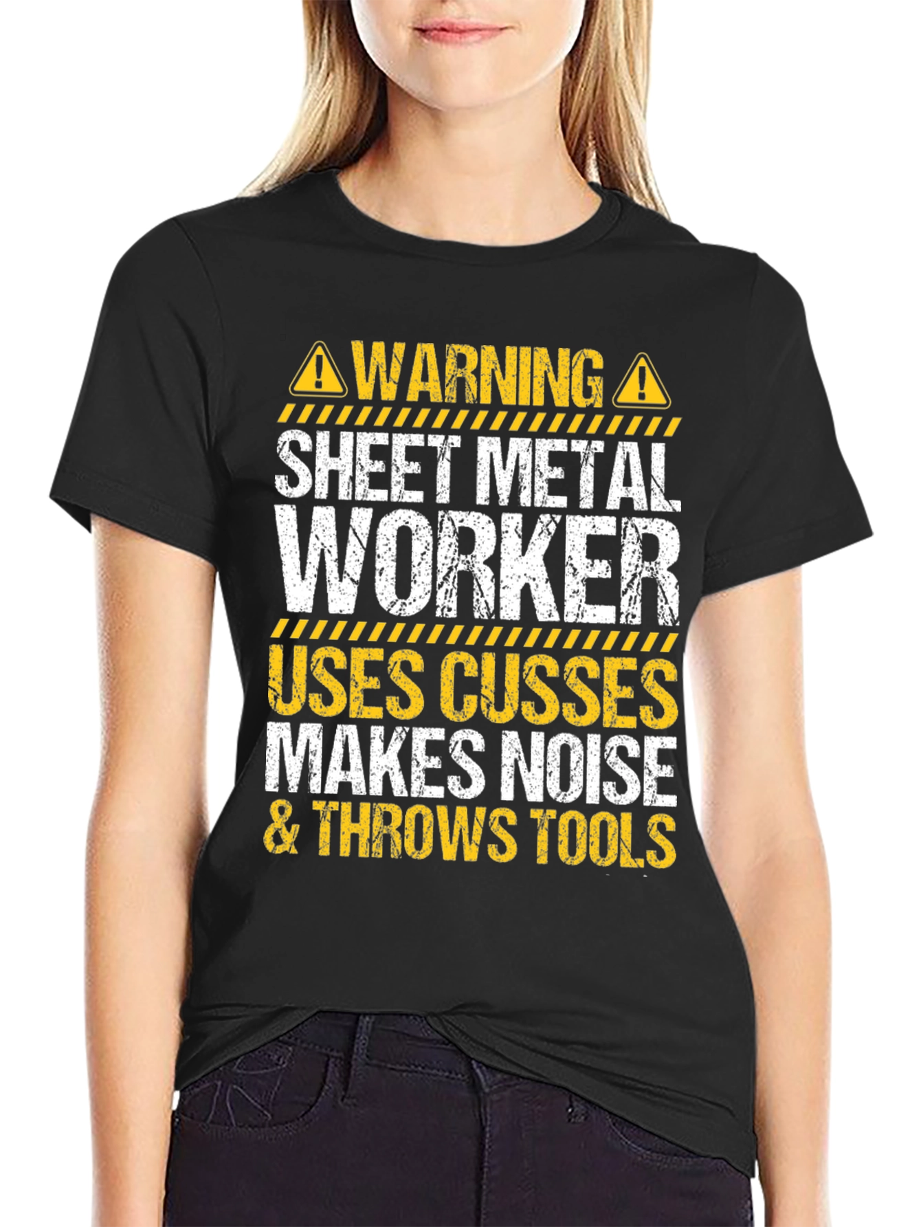 Warning Sheet Metal Worker T-Shirt