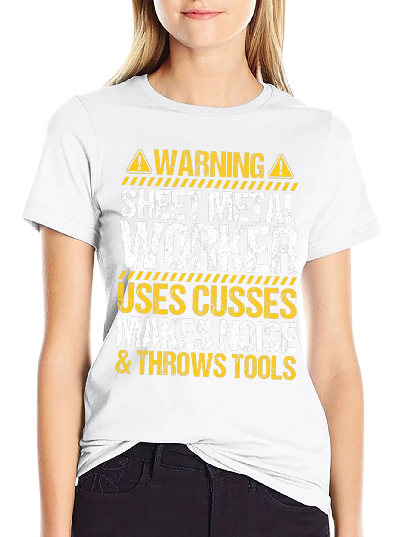 Warning Sheet Metal Worker T-Shirt