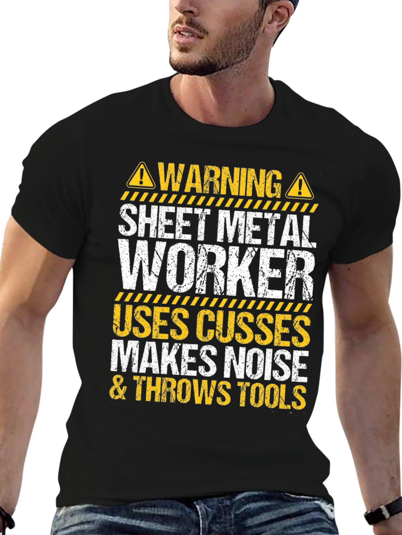 Warning Sheet Metal Worker T-Shirt