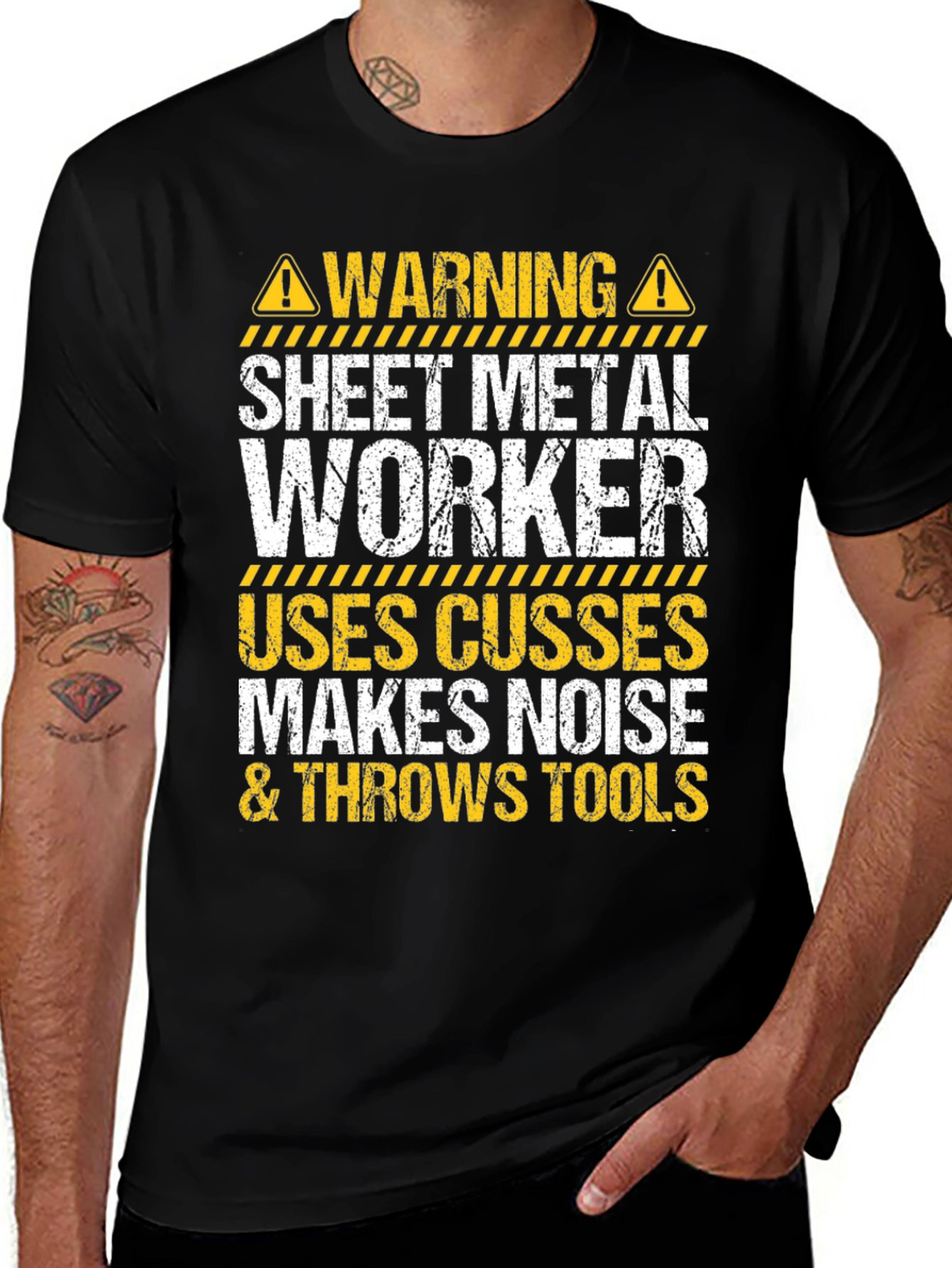 Warning Sheet Metal Worker T-Shirt
