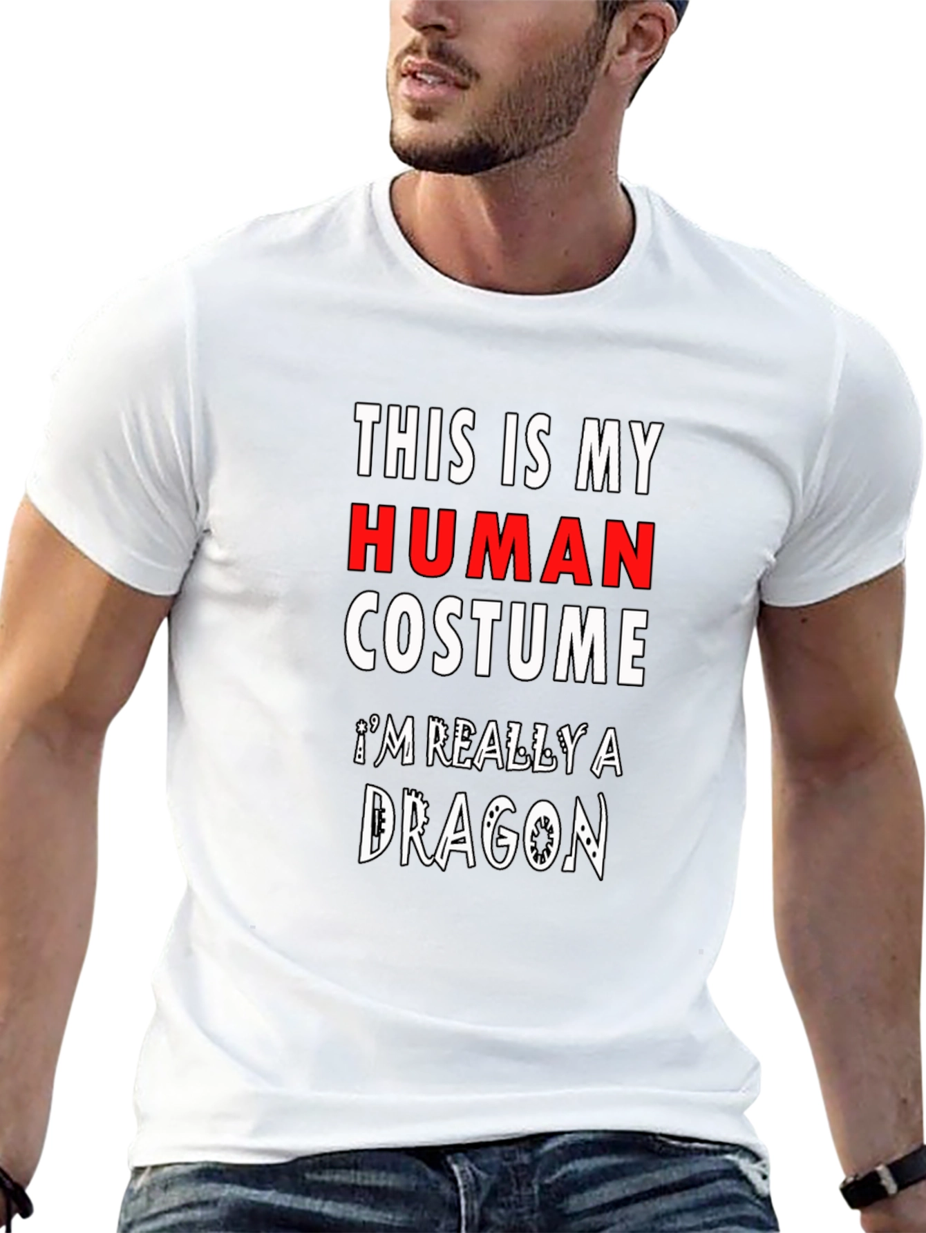 Funny Dragon Human Costume T-Shirt