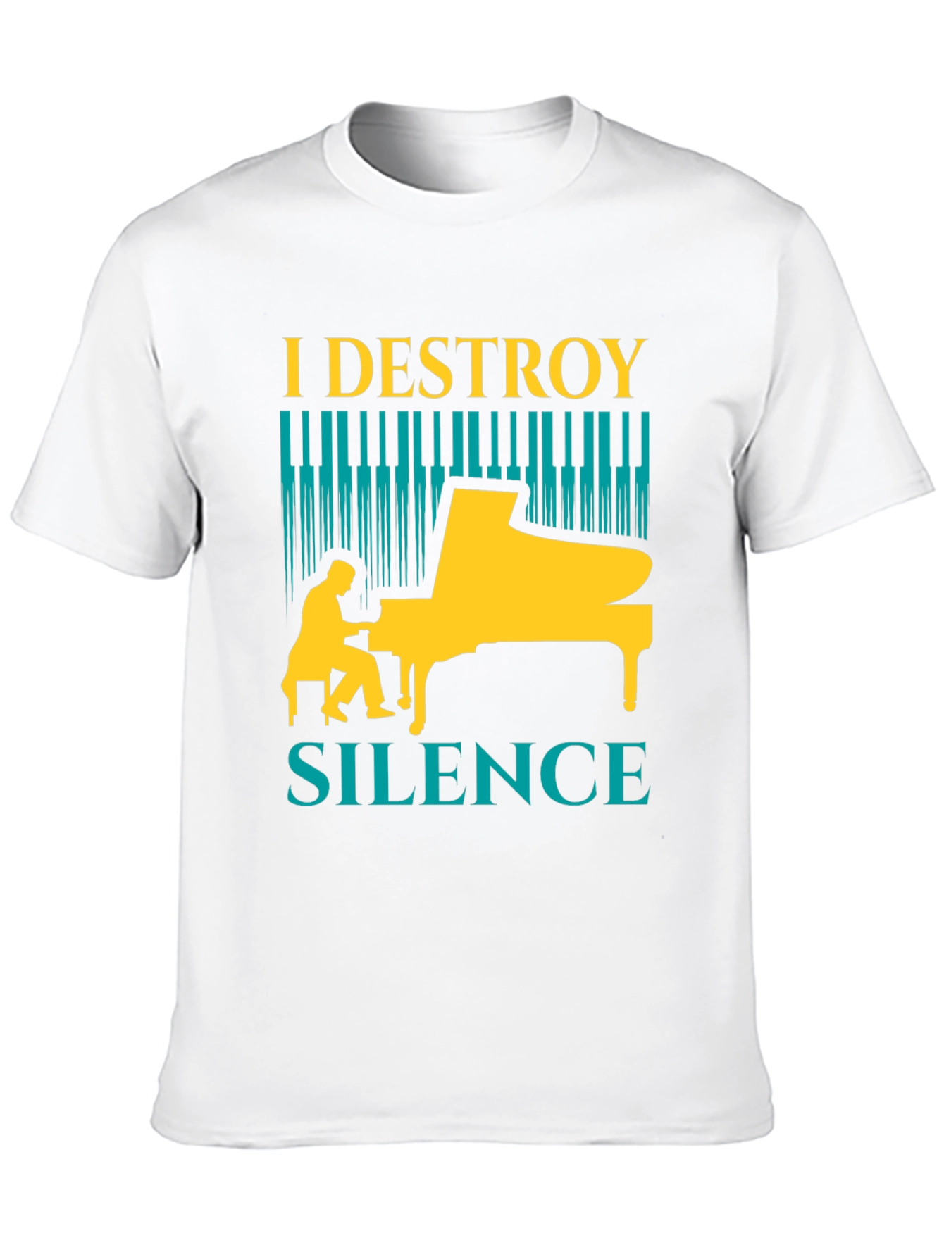 I Destroy Silence Piano T-Shirt