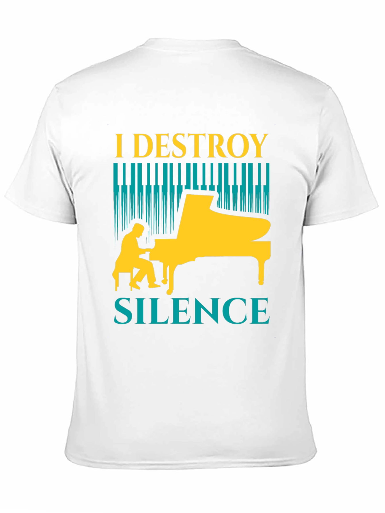 I Destroy Silence Piano T-Shirt